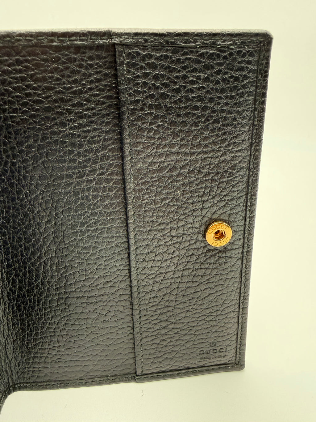 Gucci Portadocumenti GG Mormont in Pelle di Vitello Nero