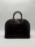 Borsa Louis Vuitton Alma MM in Pelle Monogram Vernice  Amaranto o Bordeaux