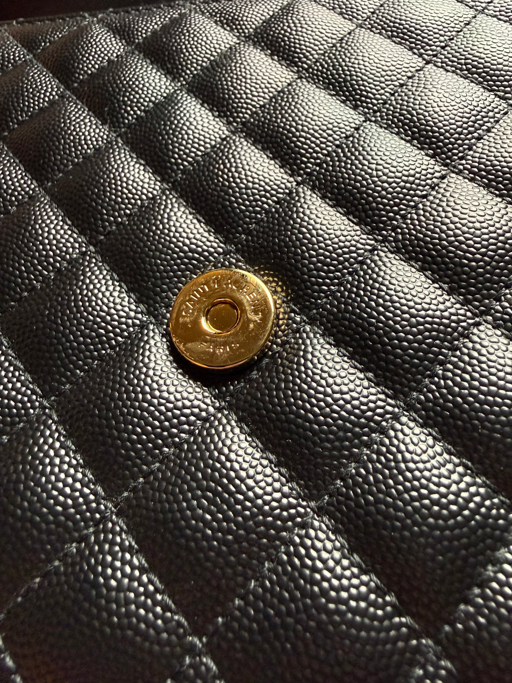 Saint Laurent Envelope Borsa a Tracolla  in Pelle Nera