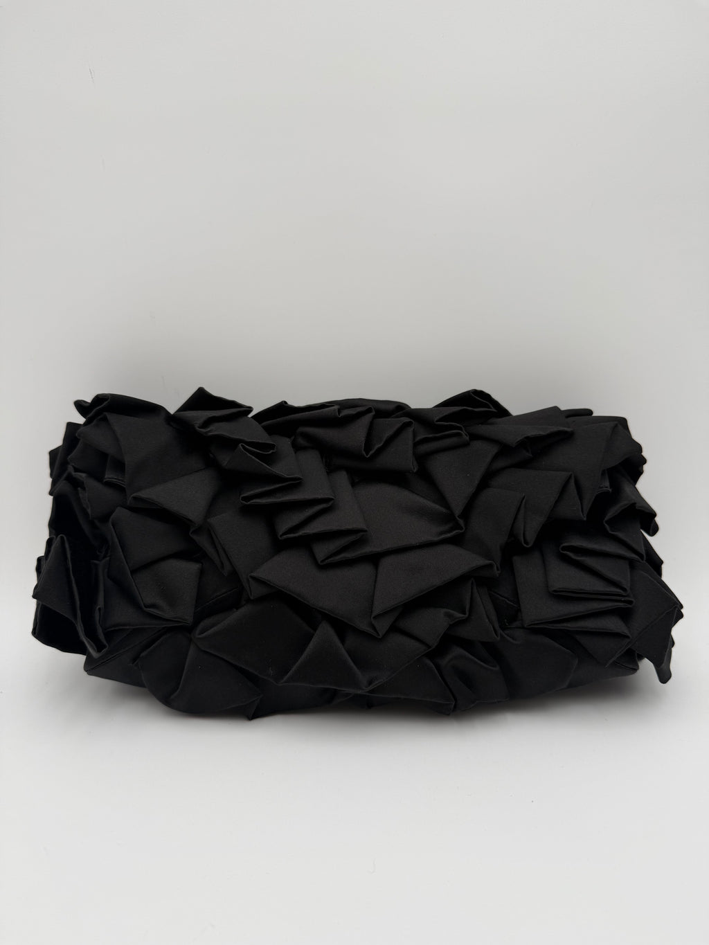 Pochette Dries Van Noten in Tessuto Tecnico Plissettato - Nero
