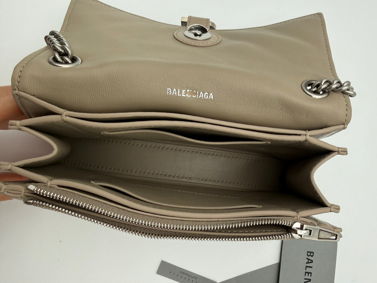 Balenciaga Borsa a Tracolla Crush mini In Pelle di Agnello increspata