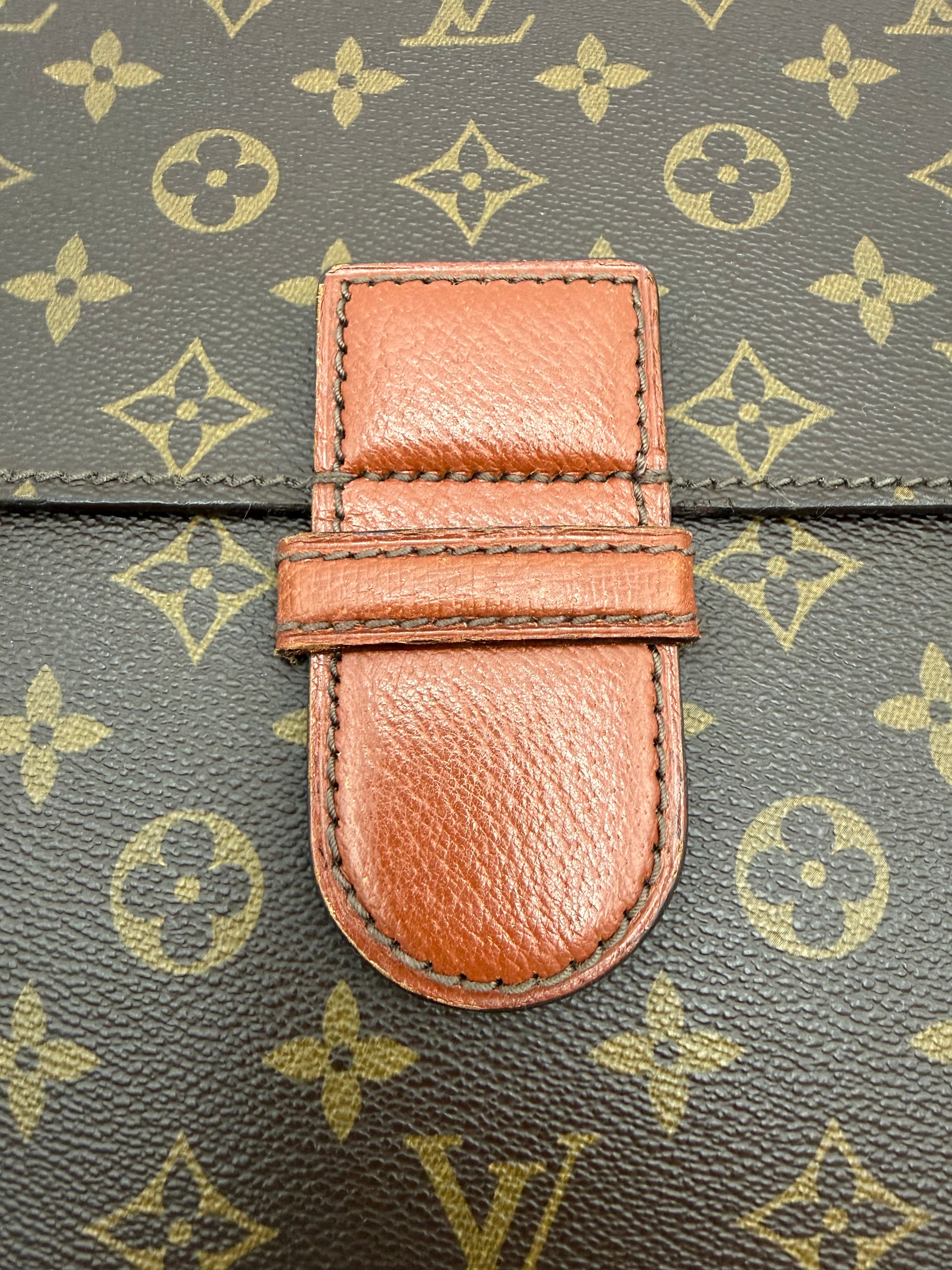 Louis Vuitton Cartella Ministre Busta Vintage in Tela Monogram