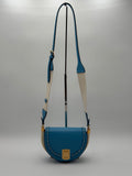 Fendi Borsa Moonlight in Pelle di Vitello con Inserti di Avorio Blu Avio - Mercatino di Ninni
