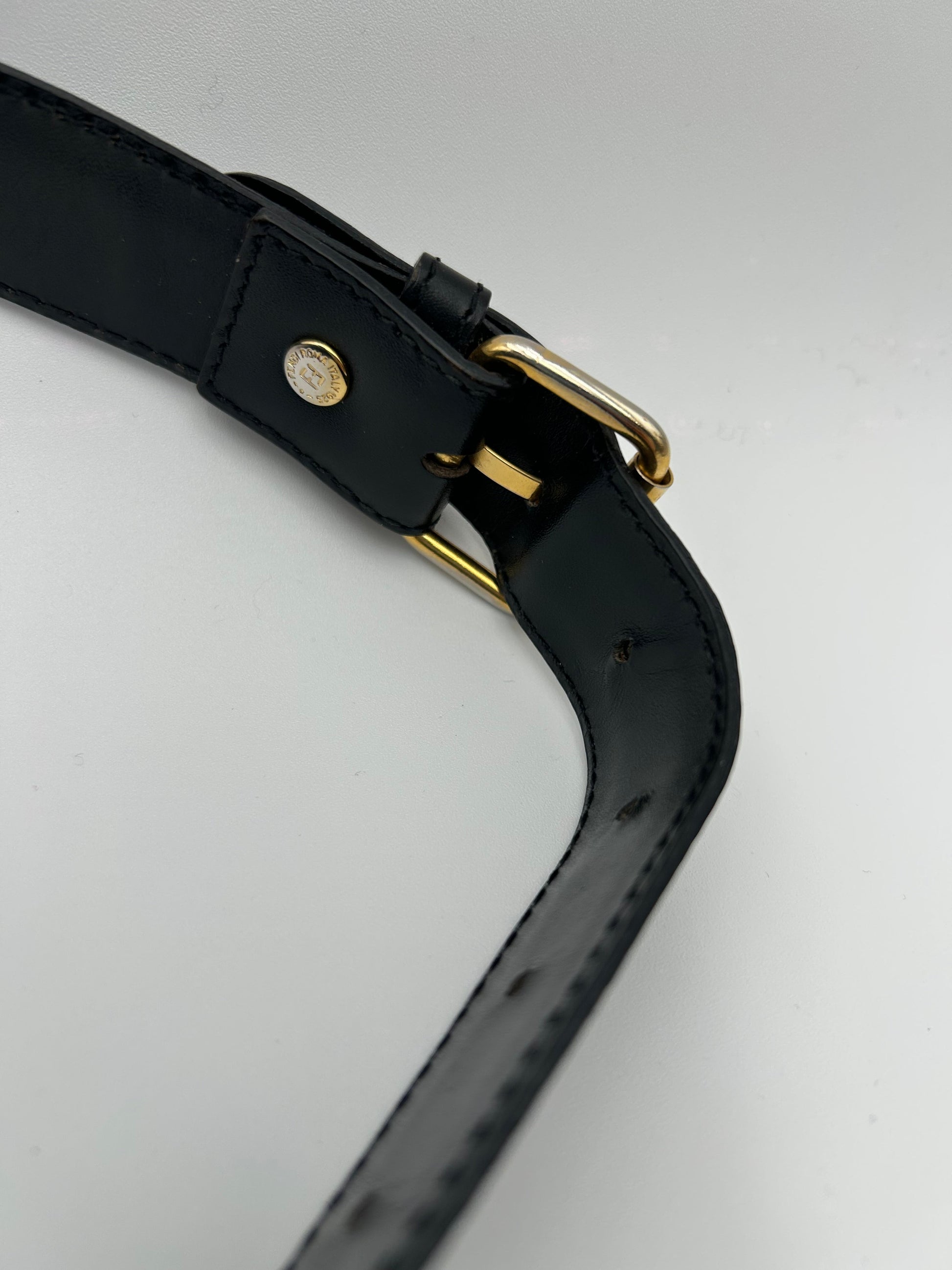 Fendi Borsa a Tracolla Epi in Pelle Nera Fendi