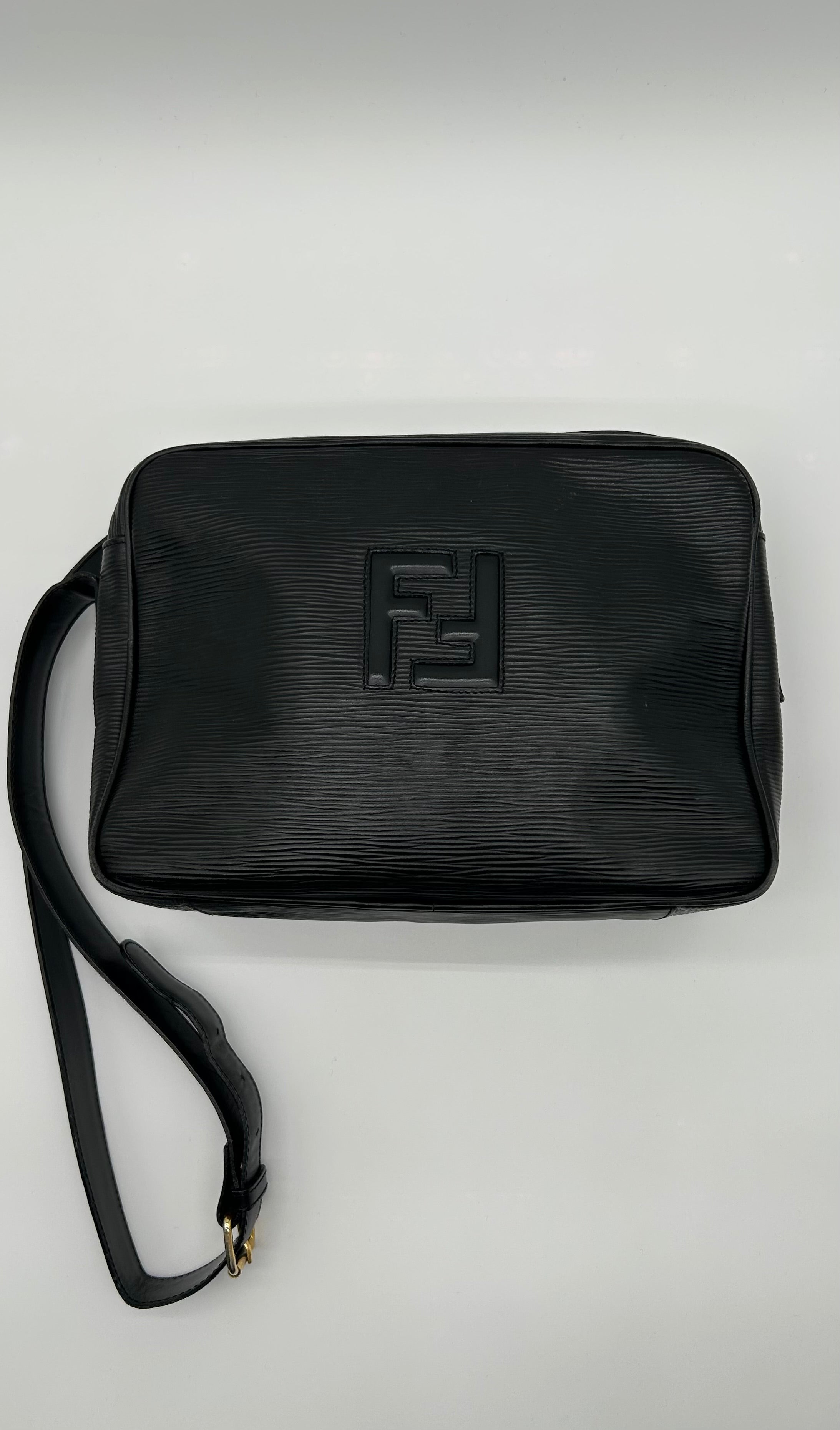 Fendi Borsa a Tracolla Epi in Pelle Nera Fendi