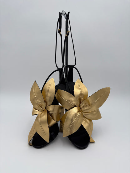 Giuseppe Zanetti Sandali Fiore oro Giuseppe Zanotti