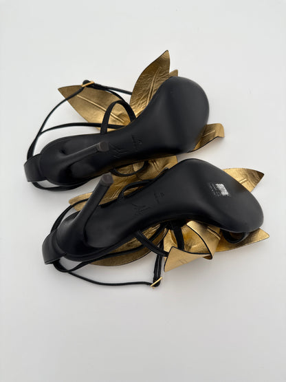 Giuseppe Zanetti Sandali Fiore oro Giuseppe Zanotti