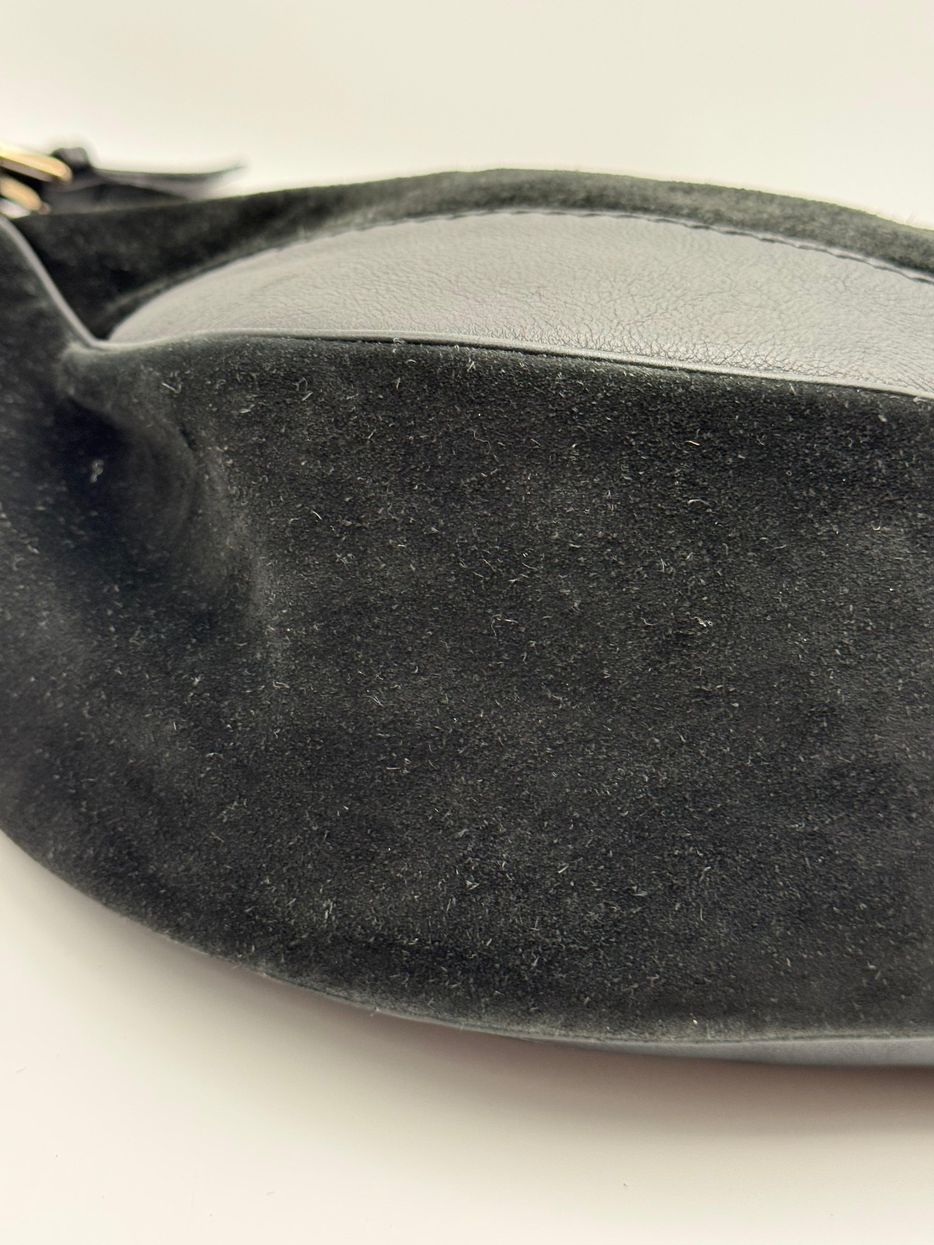 Gucci Borsa Charlotte Hobo Frida Giannini in Pelle Scamosciata Nera - Mercatino di Ninni