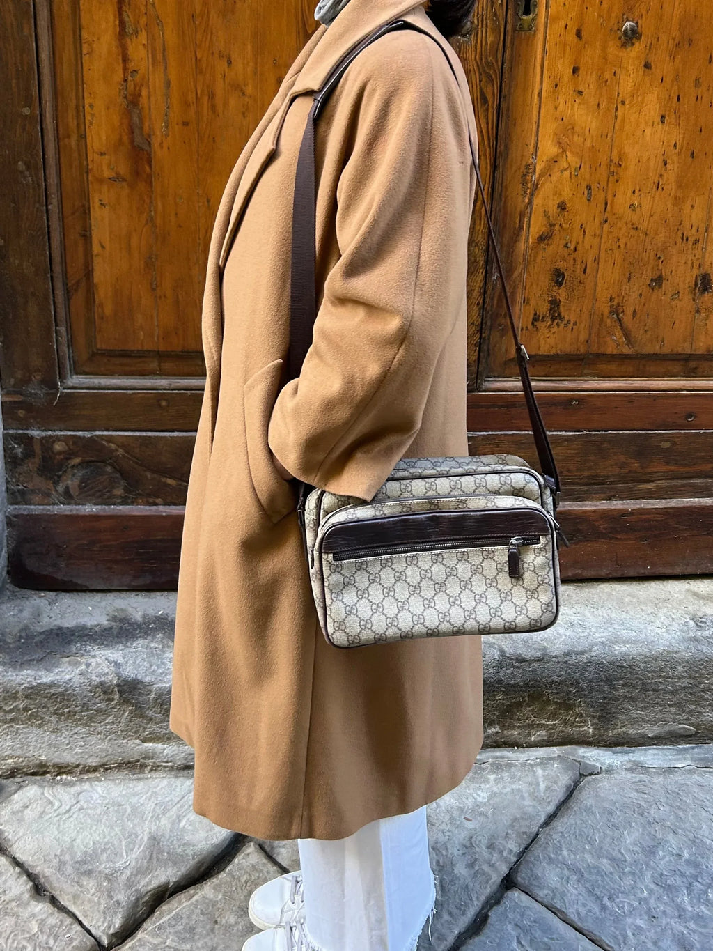 Gucci Borsa GG Vintage a Tracolla Marrone - Mercatino di Ninni