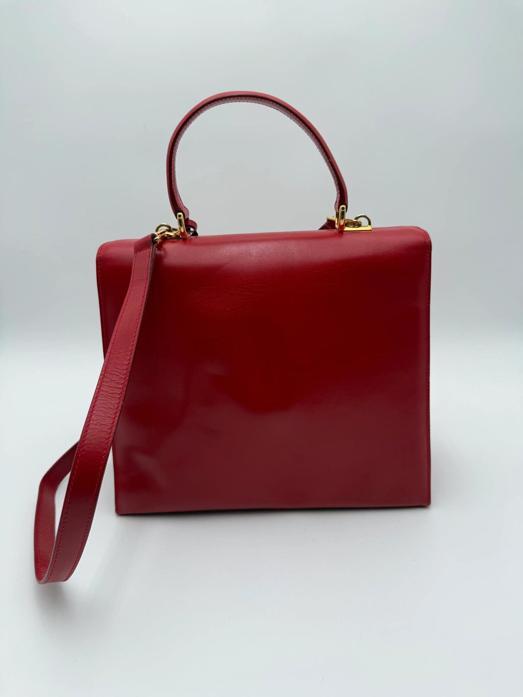 Gucci-Borsa-Lady-Lock-Vintage-in-Pelle-Lucida-Rossa-Mercatino-di-Ninni-70915691086173 - Mercatino di Ninni