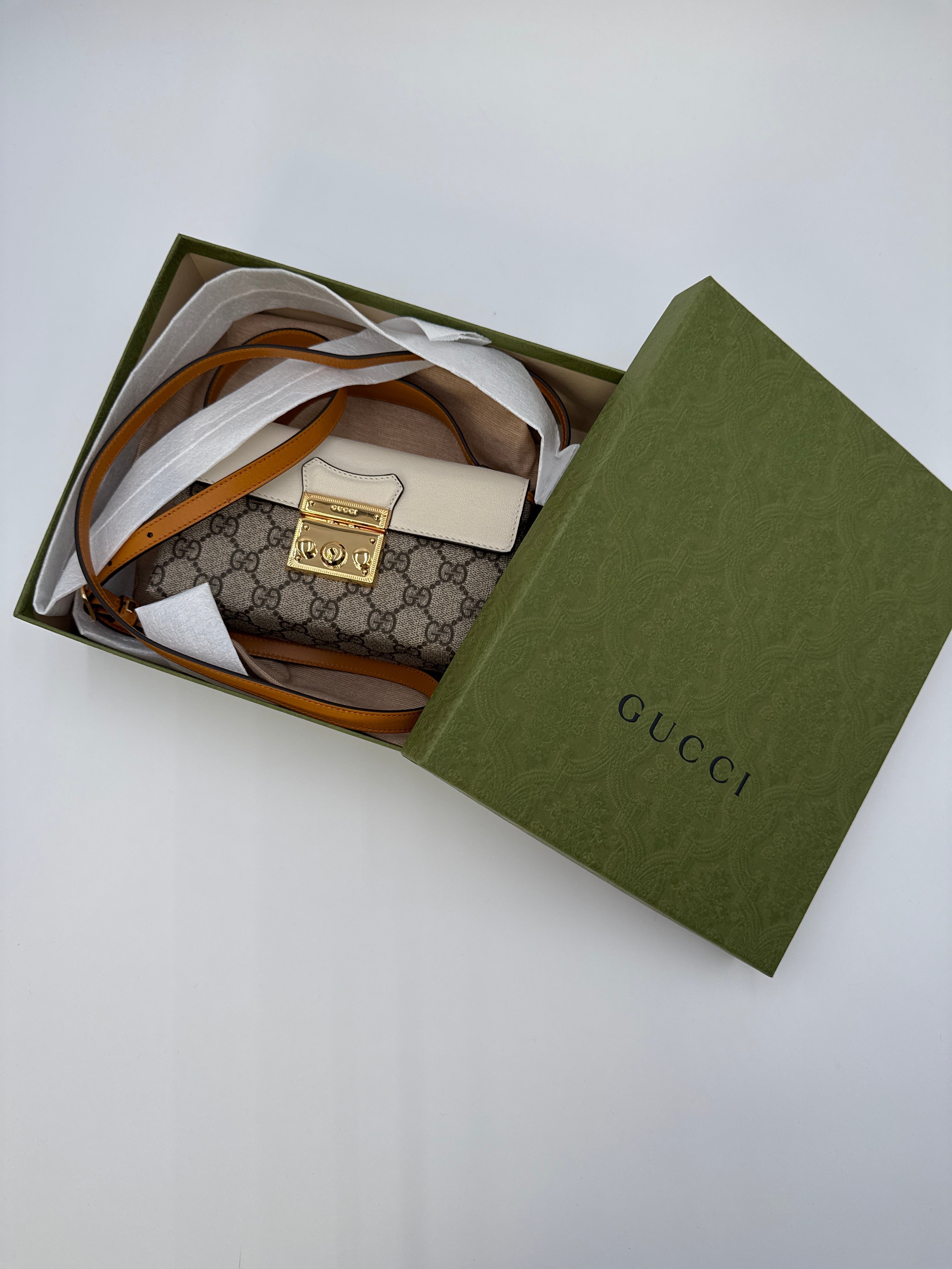 Gucci Borsa Padlock Mini Beige Gucci