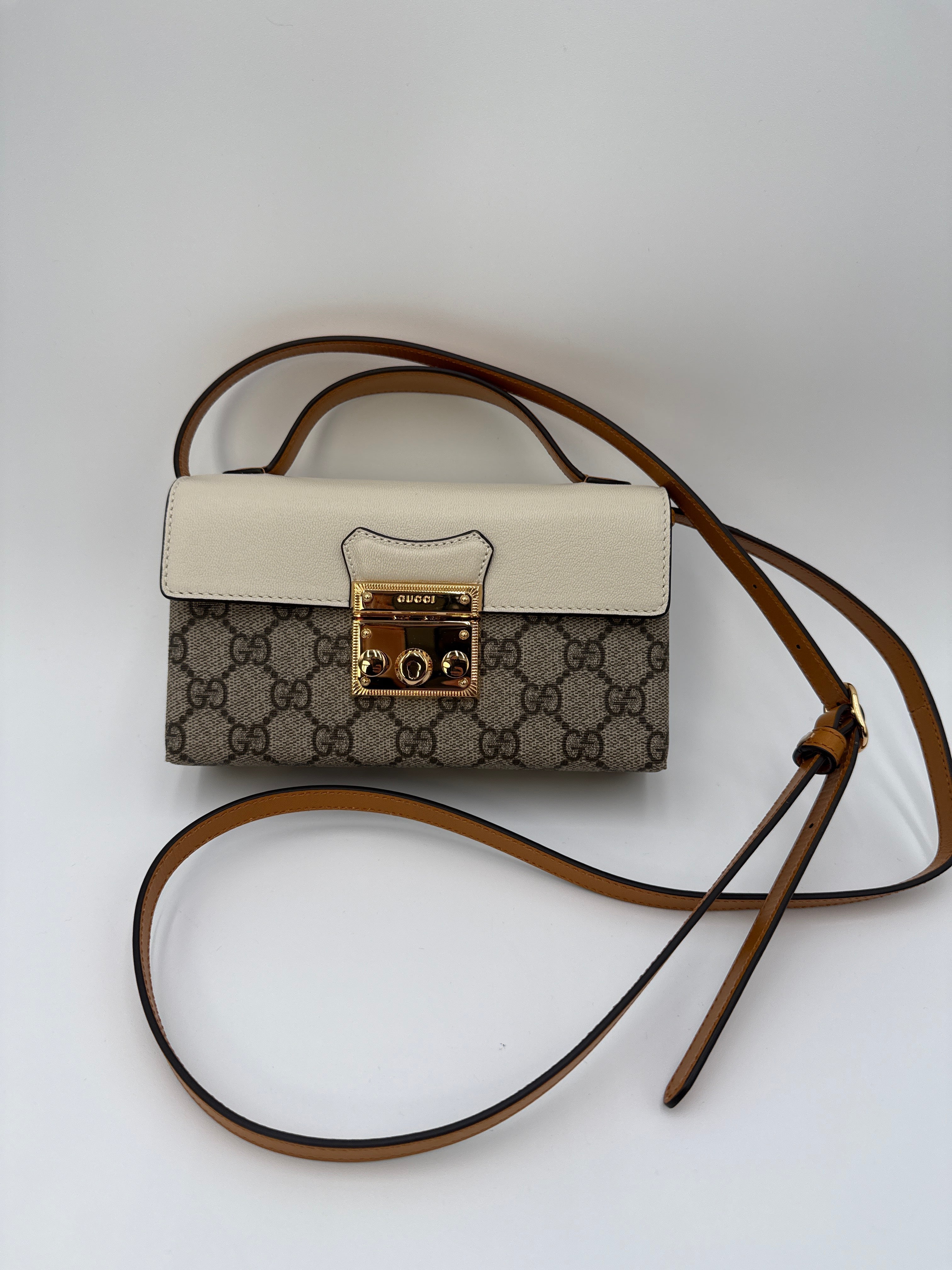 Gucci Borsa Padlock Mini Beige Gucci