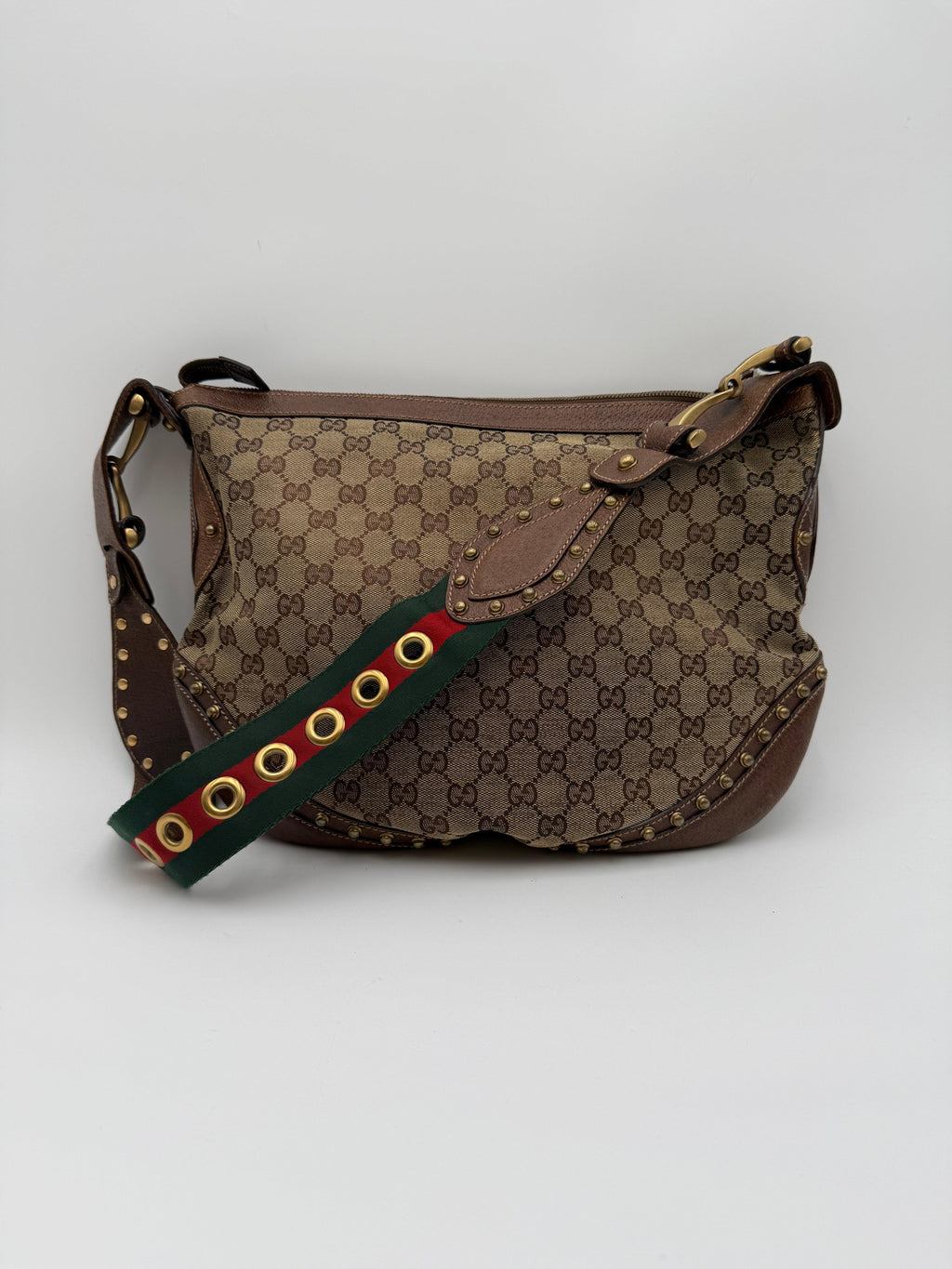 Gucci Borsa Pelham Vintage in Tela GG Monogram Marrone - Mercatino di Ninni