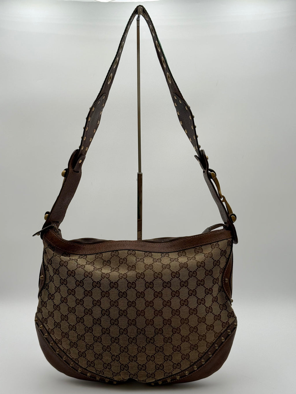 Gucci Borsa Pelham Vintage in Tela GG Monogram Marrone - Mercatino di Ninni