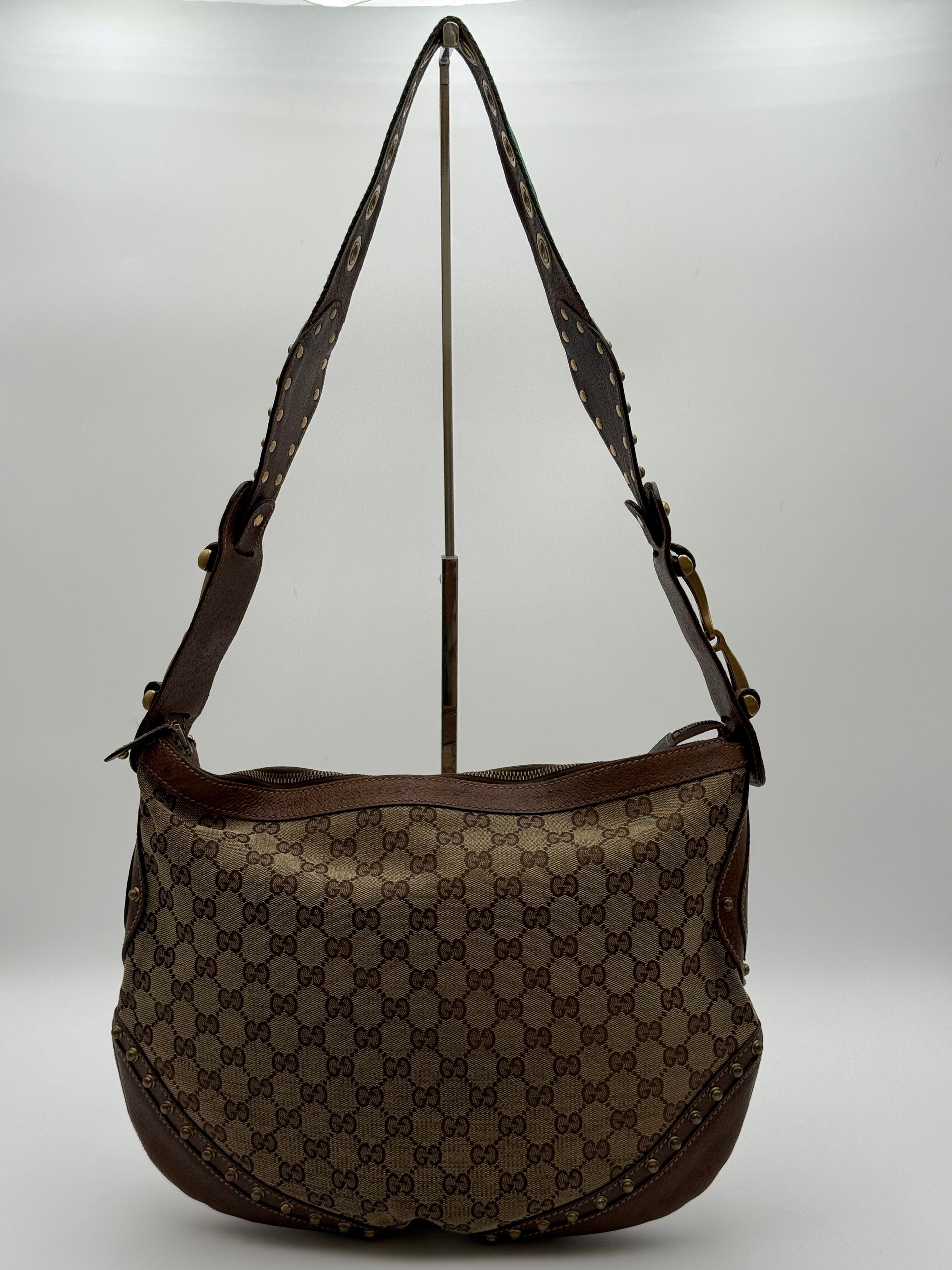 Gucci Borsa Pelham Vintage in Tela GG Monogram Marrone - Mercatino di Ninni