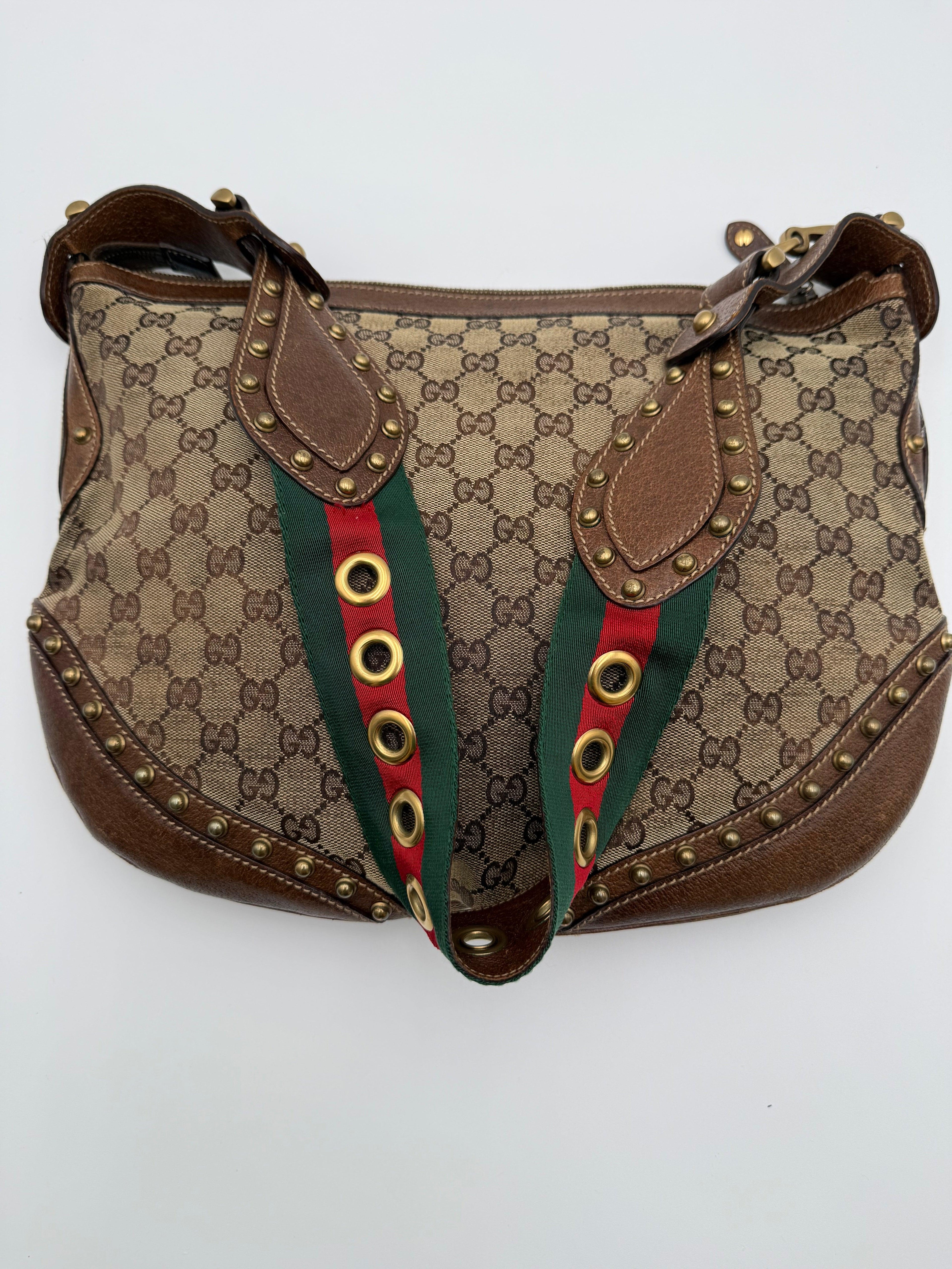 Gucci Borsa Pelham Vintage in Tela GG Monogram Marrone - Mercatino di Ninni