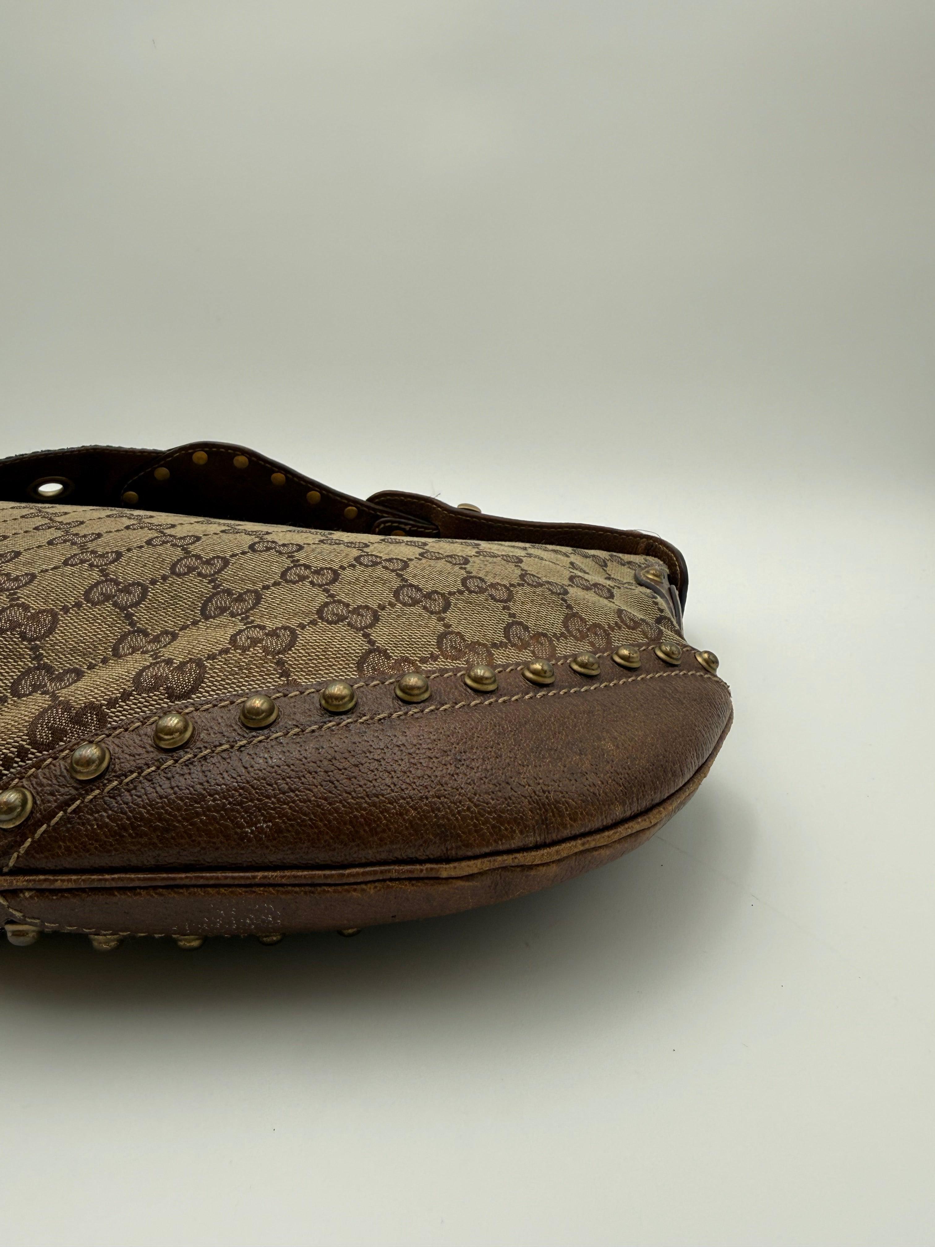 Gucci Borsa Pelham Vintage in Tela GG Monogram Marrone - Mercatino di Ninni