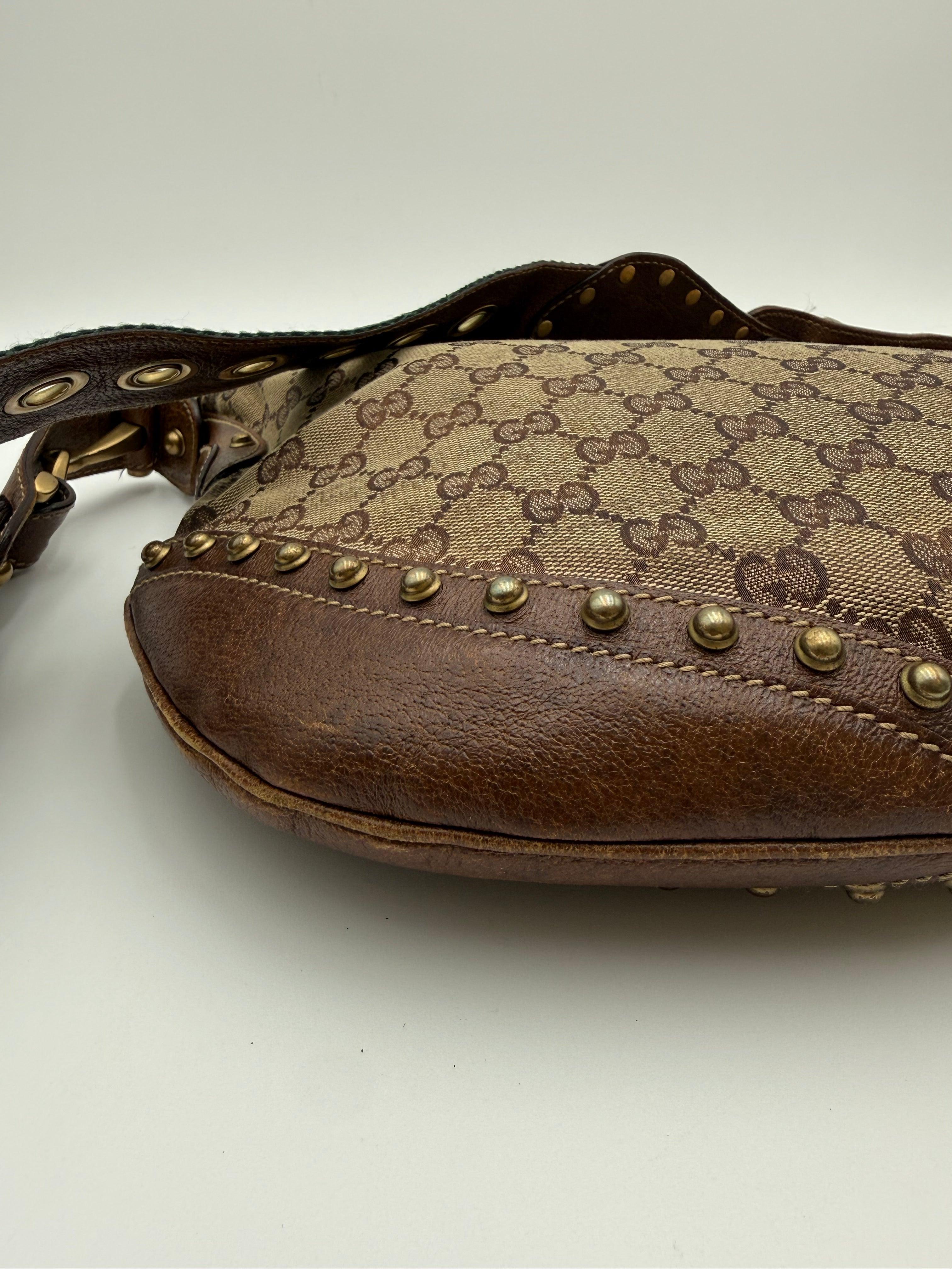 Gucci Borsa Pelham Vintage in Tela GG Monogram Marrone - Mercatino di Ninni