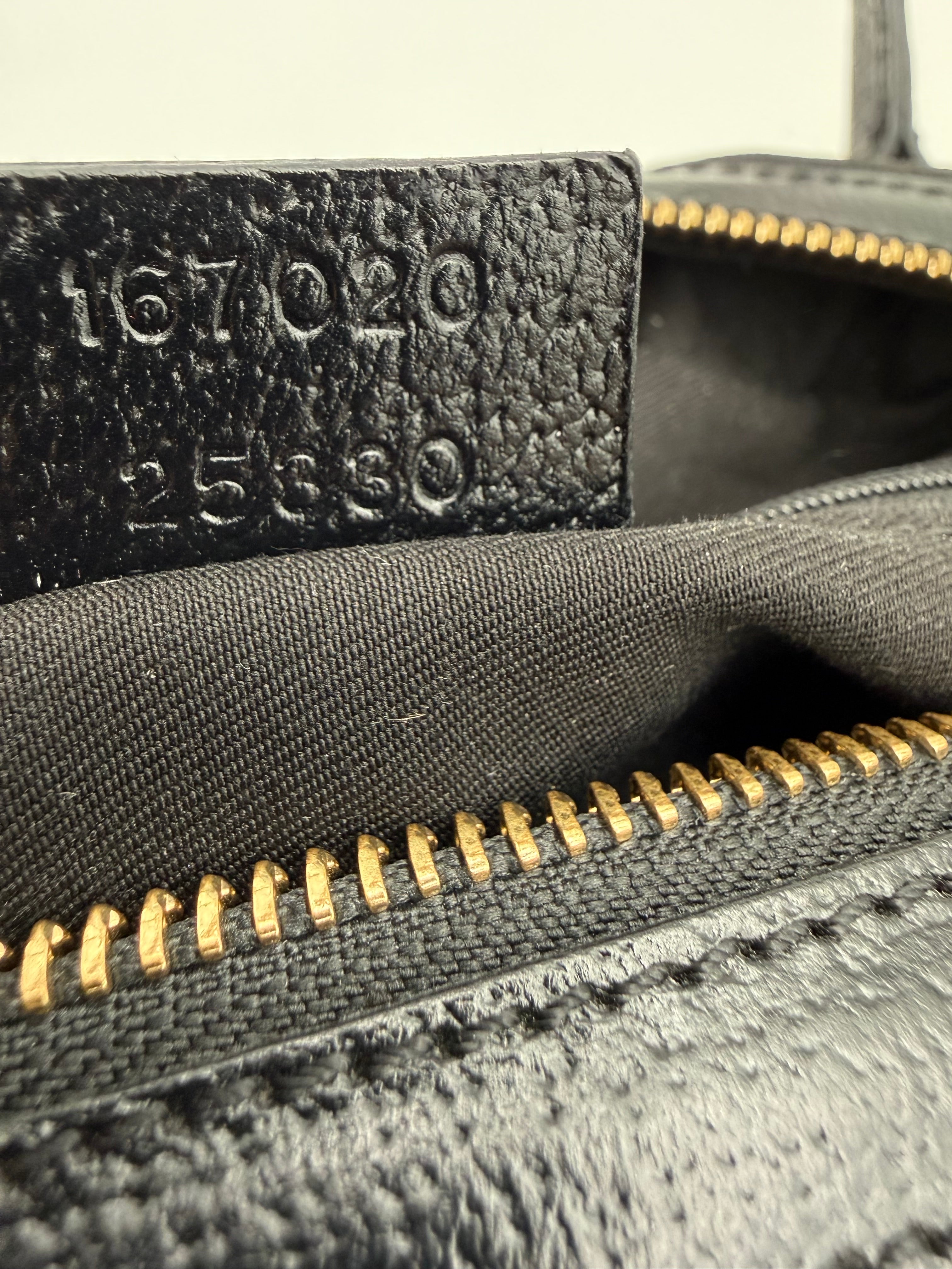 Gucci Borsa Princy Boston in Tela GG Monogramma con Finiture in Pelle Nera - Mercatino di Ninni