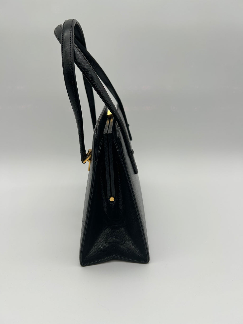 Gucci Borsa Vintage a Mano in Pelle Nera Gucci