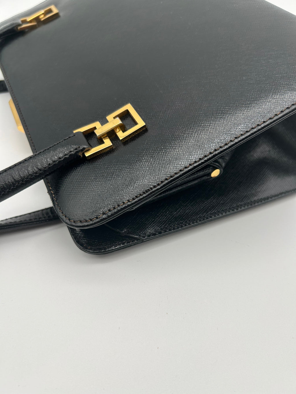 Gucci Borsa Vintage a Mano in Pelle Nera Gucci