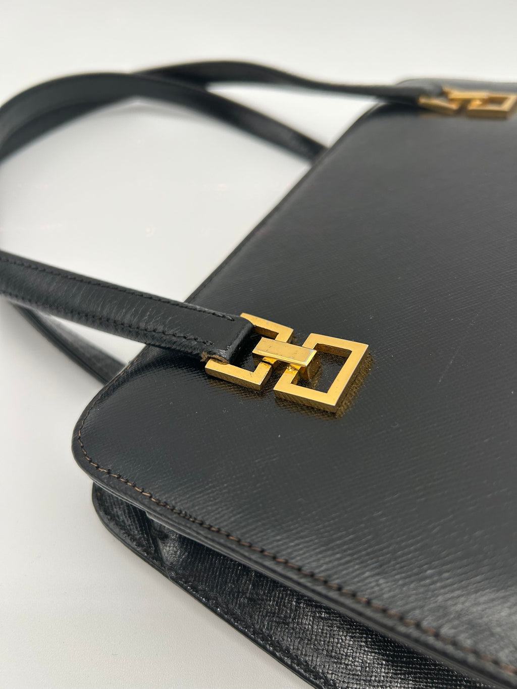 Gucci Borsa Vintage a Mano in Pelle Nera Gucci