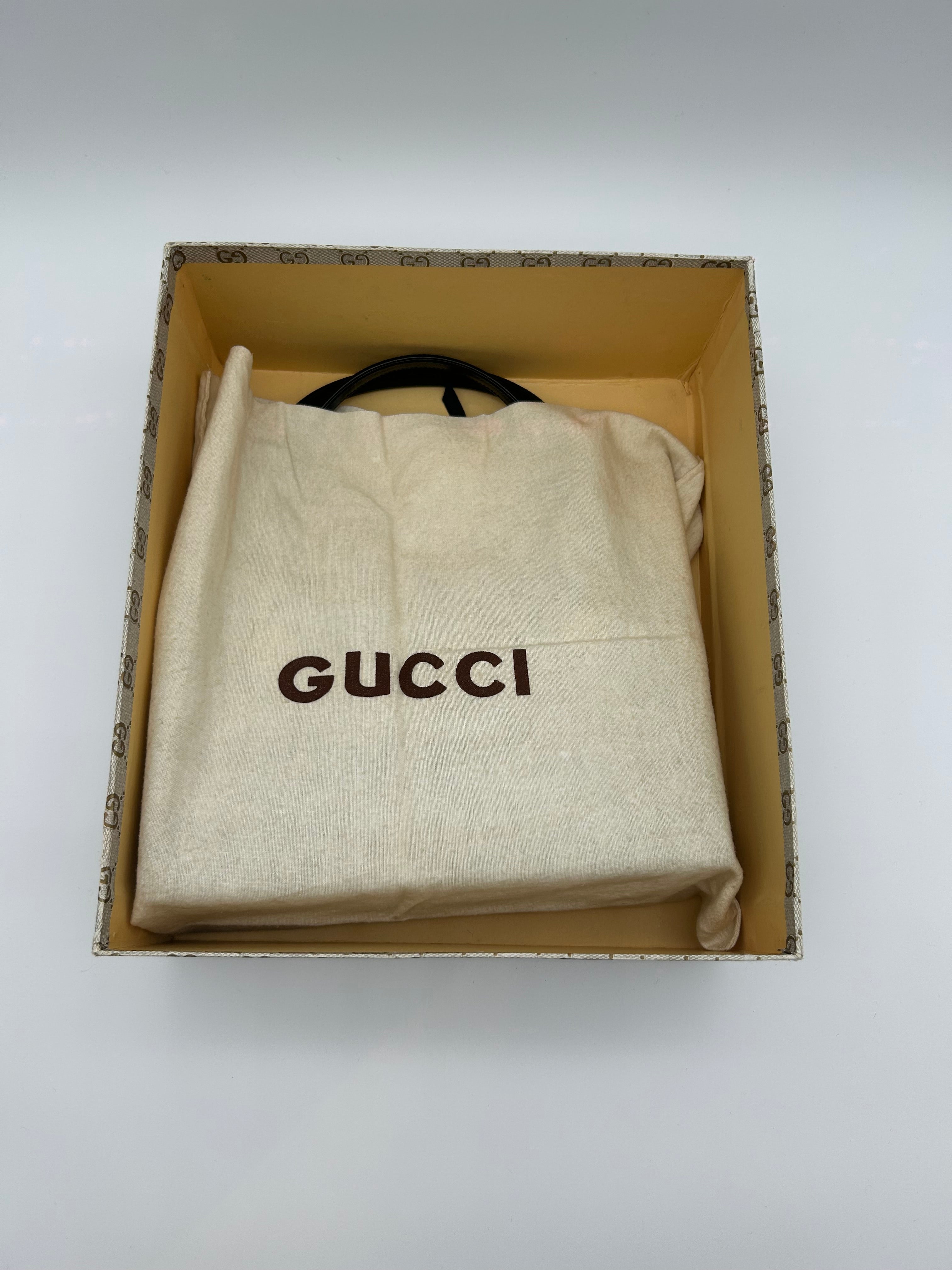 Gucci Borsa Vintage a Mano in Pelle Nera Gucci