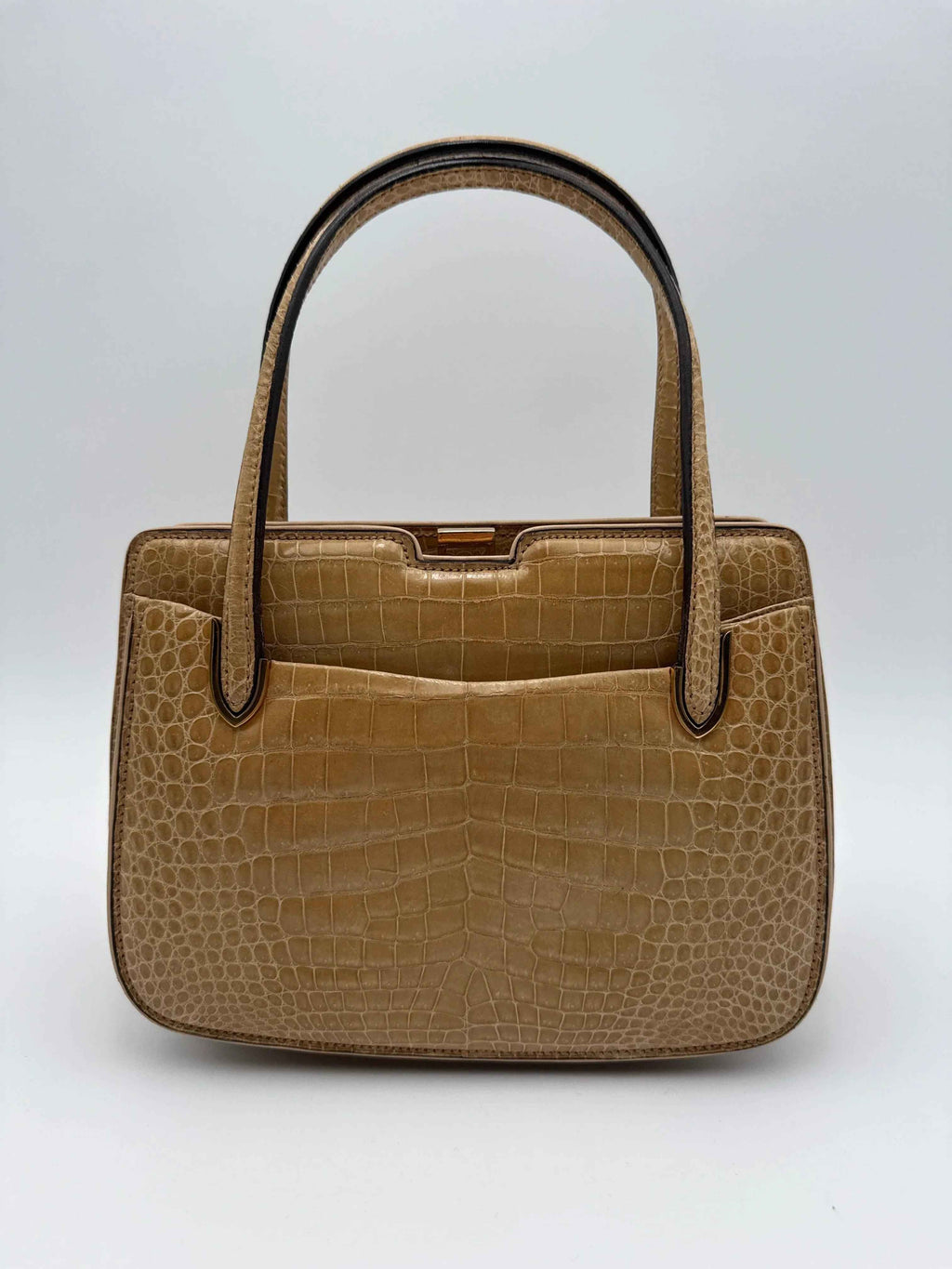 Gucci Borsa in Coccodrillo  Vintage Beige