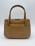 Gucci Borsa in Coccodrillo  Vintage Beige