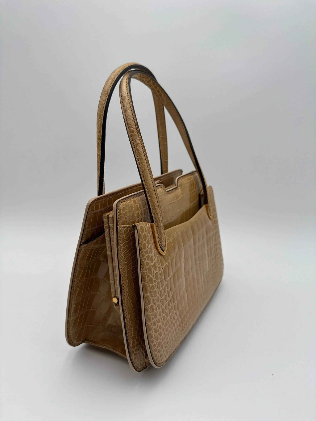 Gucci Borsa in Coccodrillo  Vintage Beige