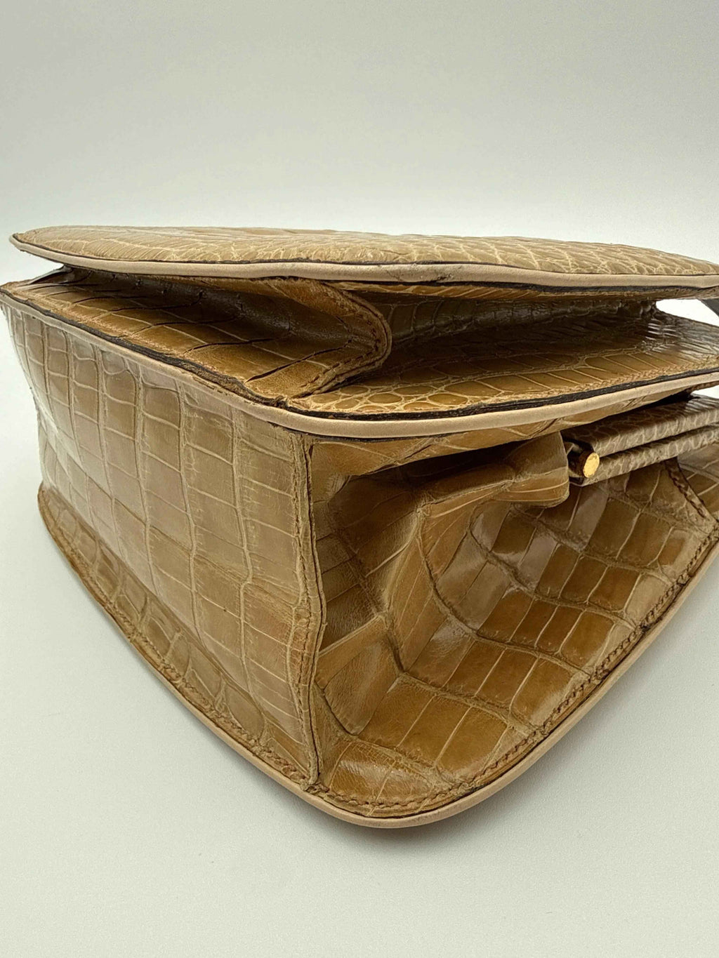 Gucci Borsa in Coccodrillo  Vintage Beige