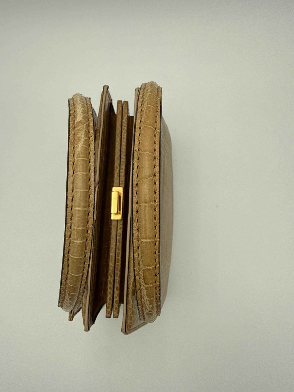 Gucci Borsa in Coccodrillo  Vintage Beige