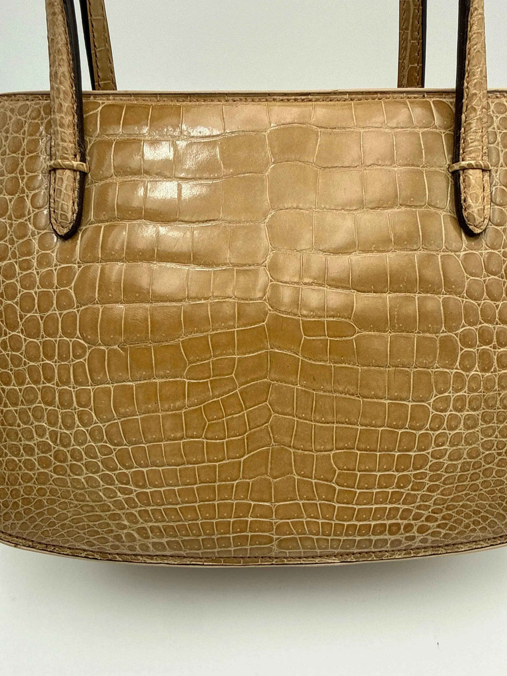 Gucci Borsa in Coccodrillo  Vintage Beige
