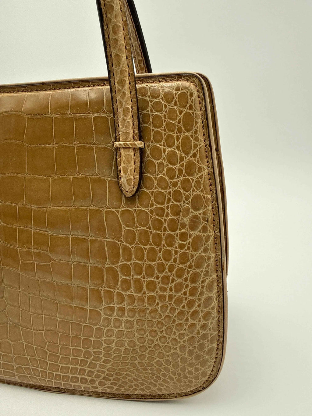 Gucci Borsa in Coccodrillo  Vintage Beige