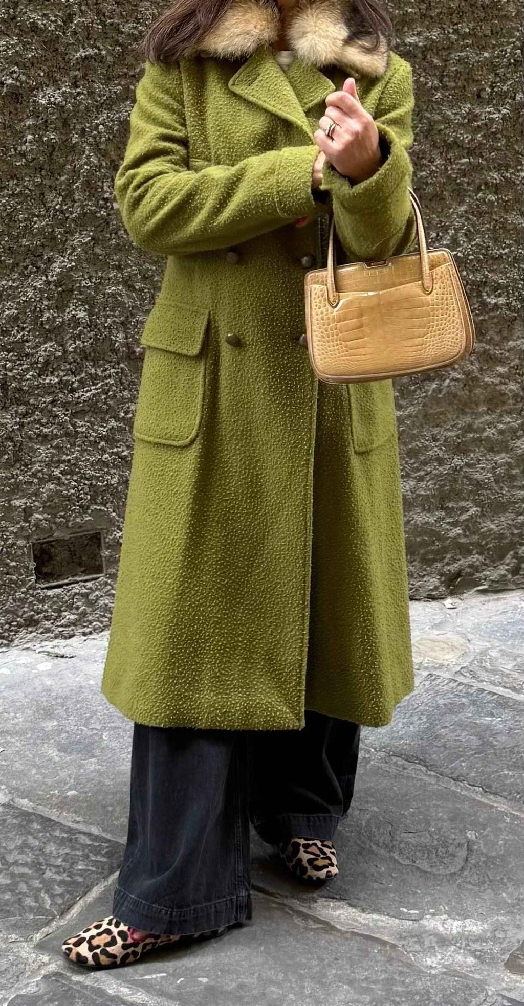 Gucci Borsa in Coccodrillo  Vintage Beige