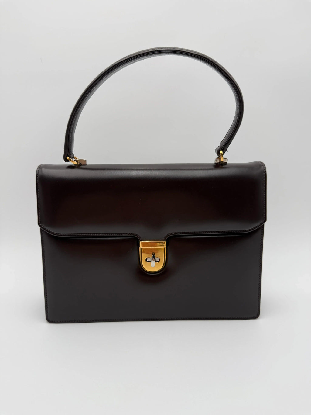 Gucci-Borsa-a-Mano-Vintage-Pelle-Marrone-Mercatino-di-Ninni-70119394476381 - Mercatino di Ninni