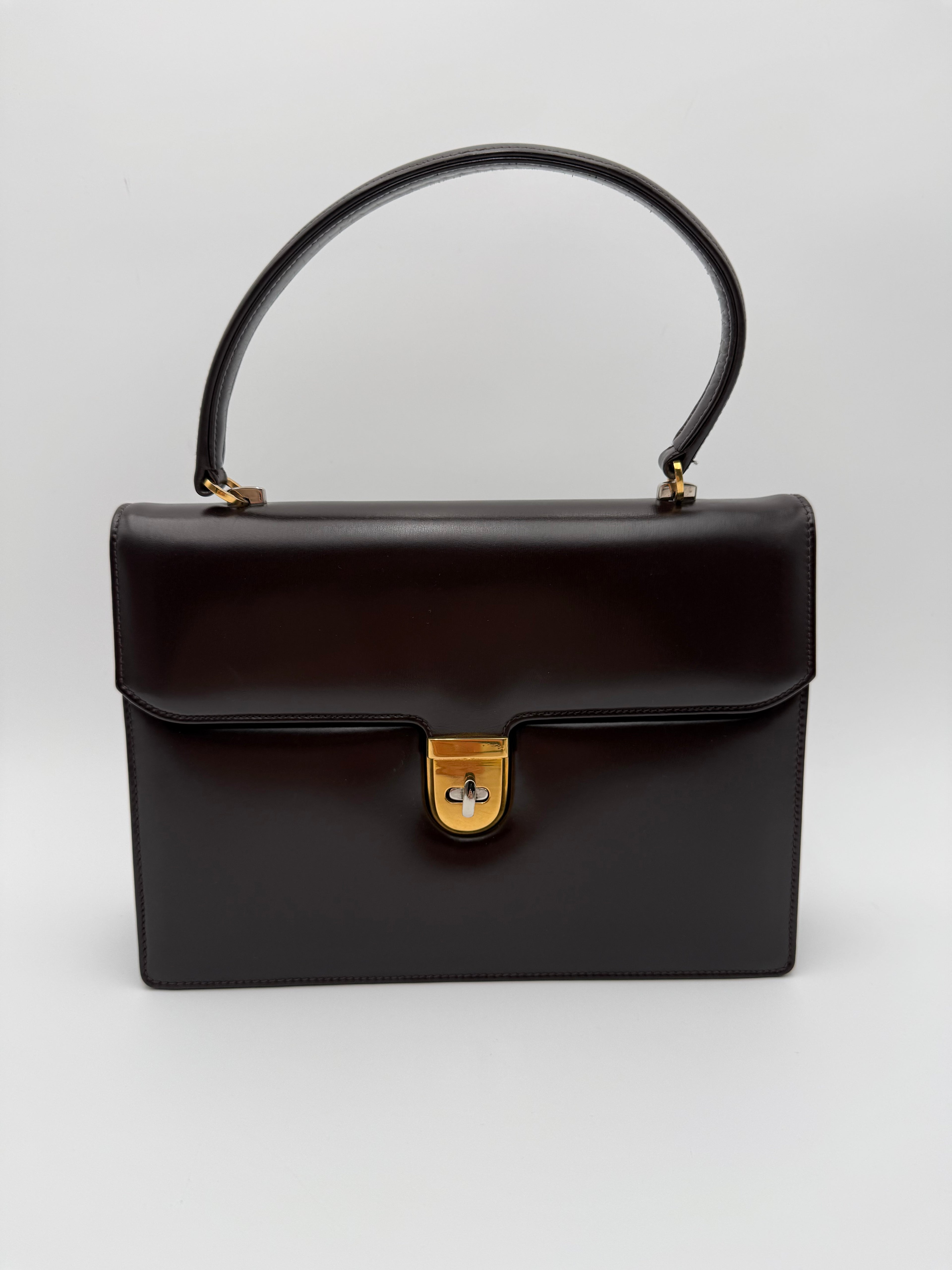 Gucci Borsa a Mano Vintage Pelle Marrone - Mercatino di Ninni