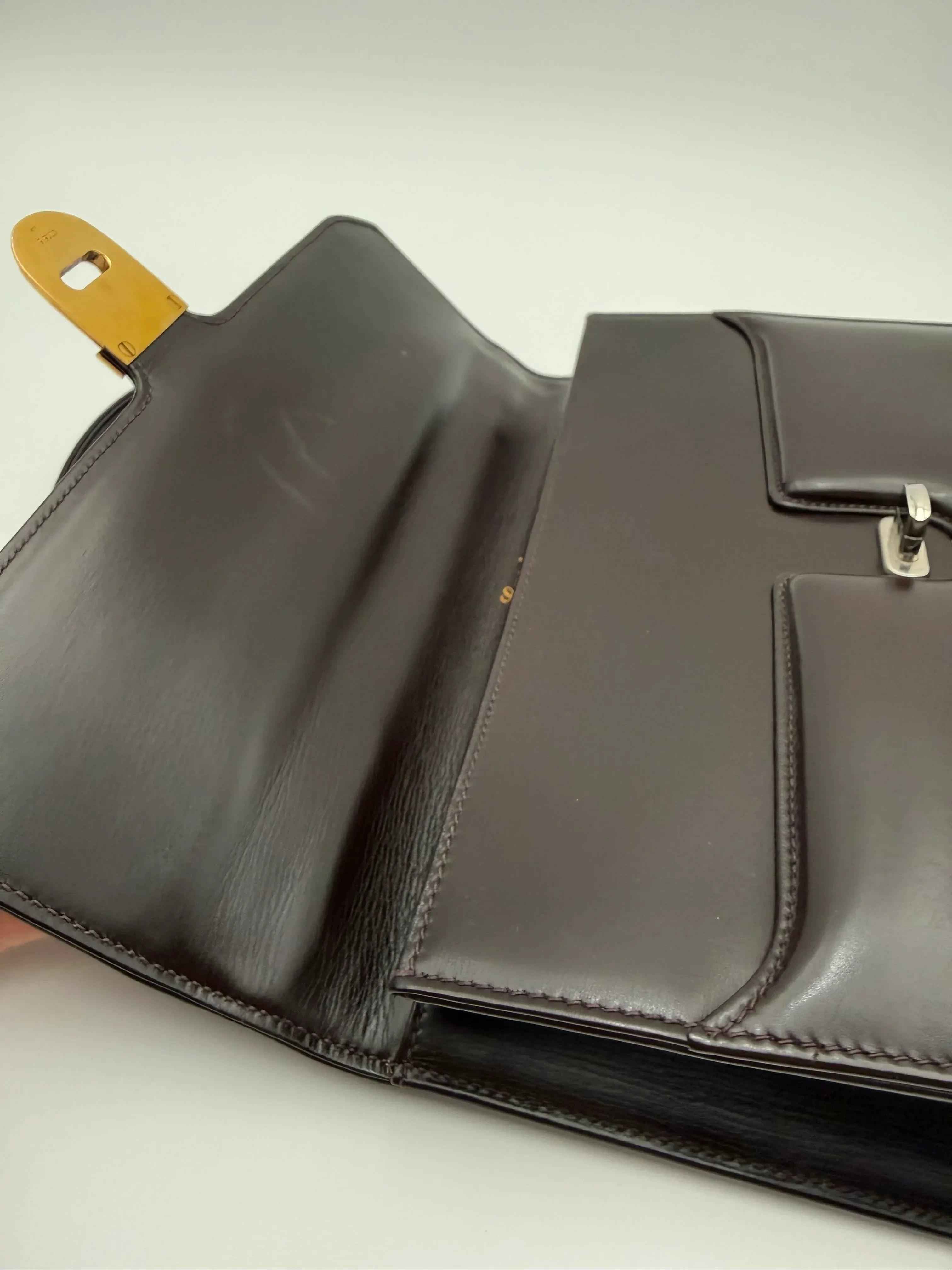 Gucci Borsa a Mano Vintage Pelle Marrone