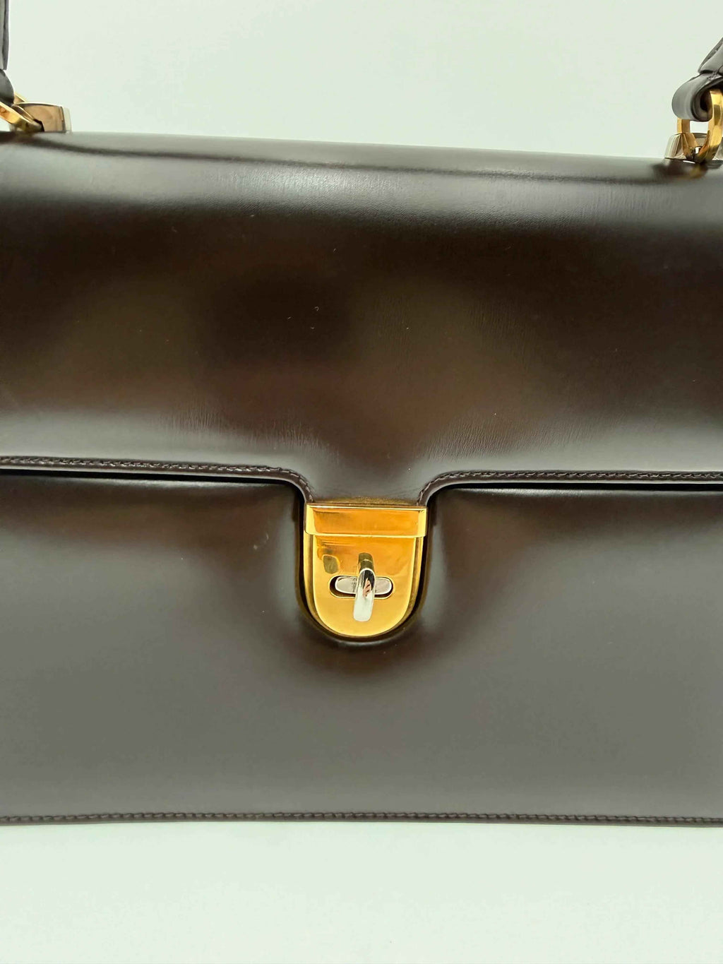 Gucci Borsa a Mano Vintage Pelle Marrone