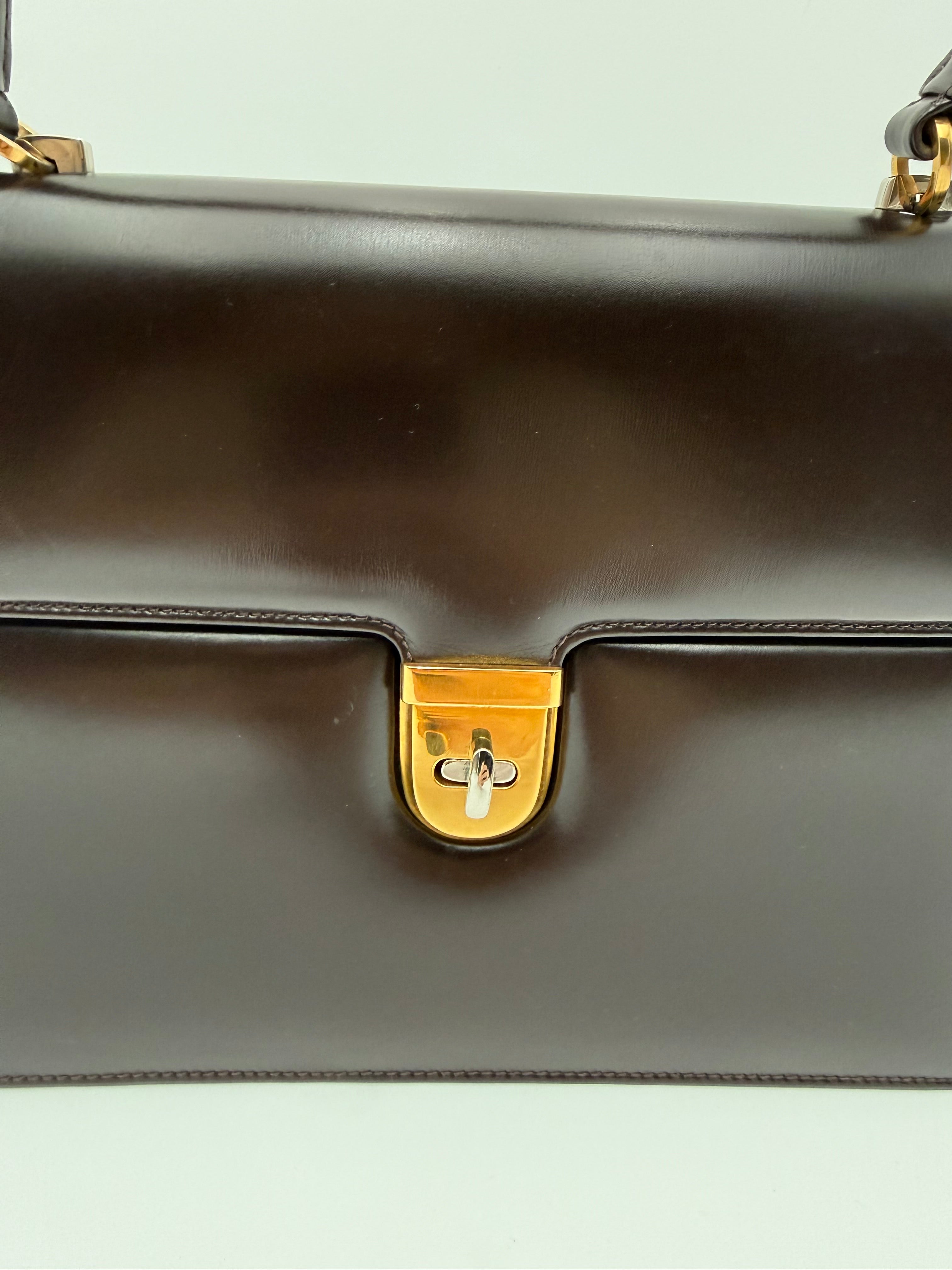 Gucci Borsa a Mano Vintage Pelle Marrone - Mercatino di Ninni