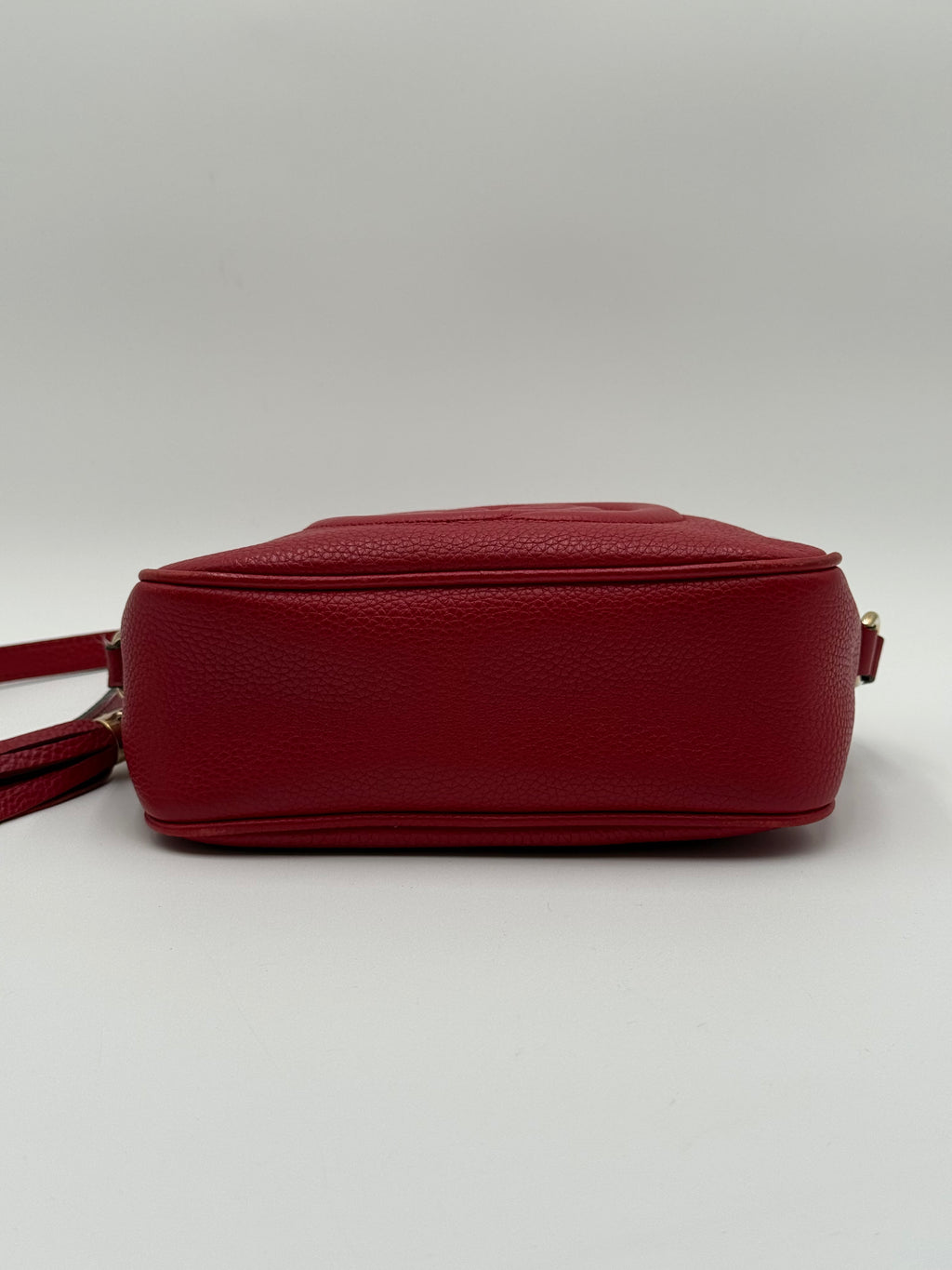 Gucci Borsa a Tracolla Soho Disco in Pelle Martellata Rossa - Mercatino di Ninni