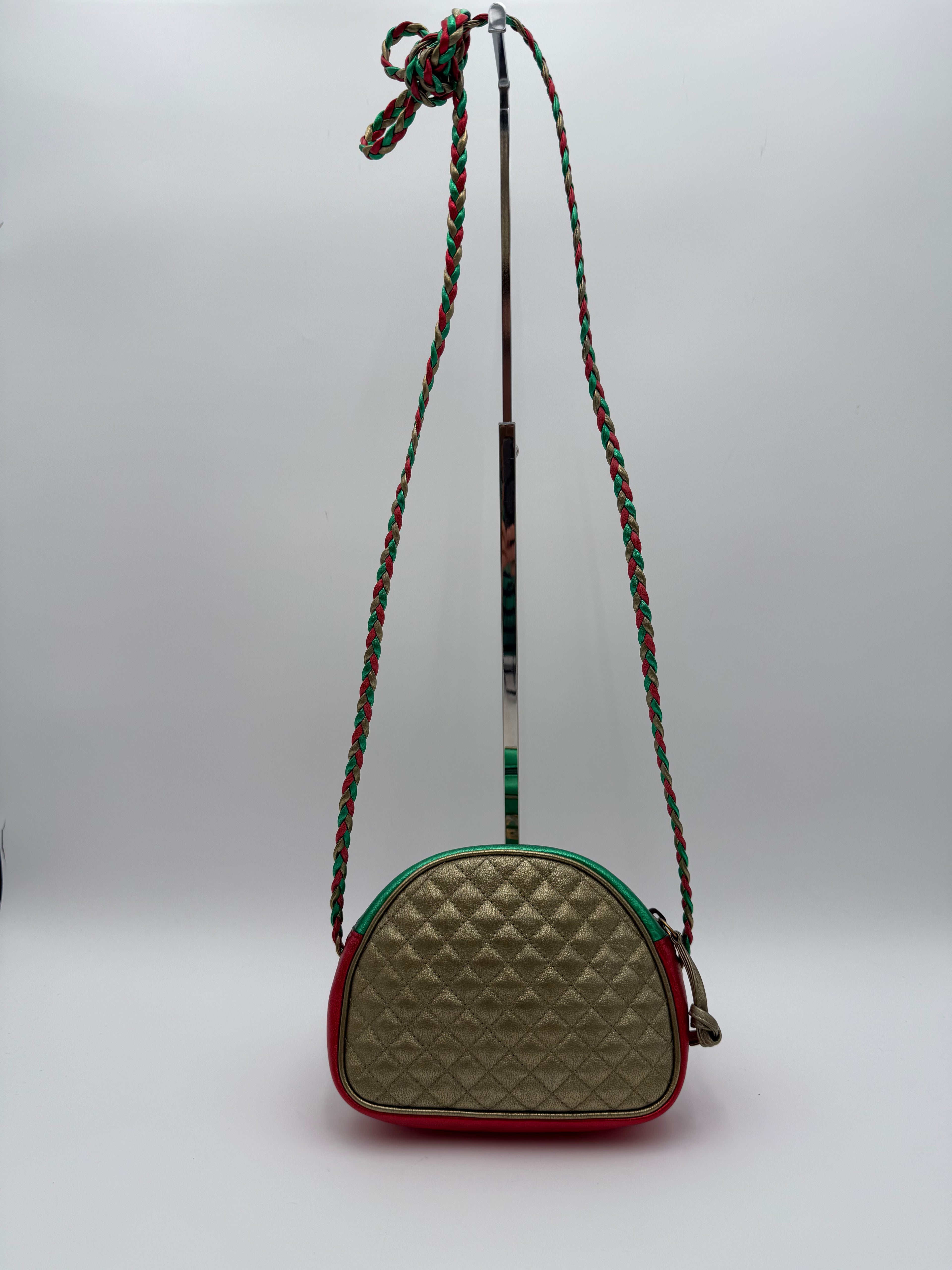 Gucci Borsa a Tracolla in Pelle Laminata e Trapuntata Mini Cruise 2019 Rossa - Mercatino di Ninni