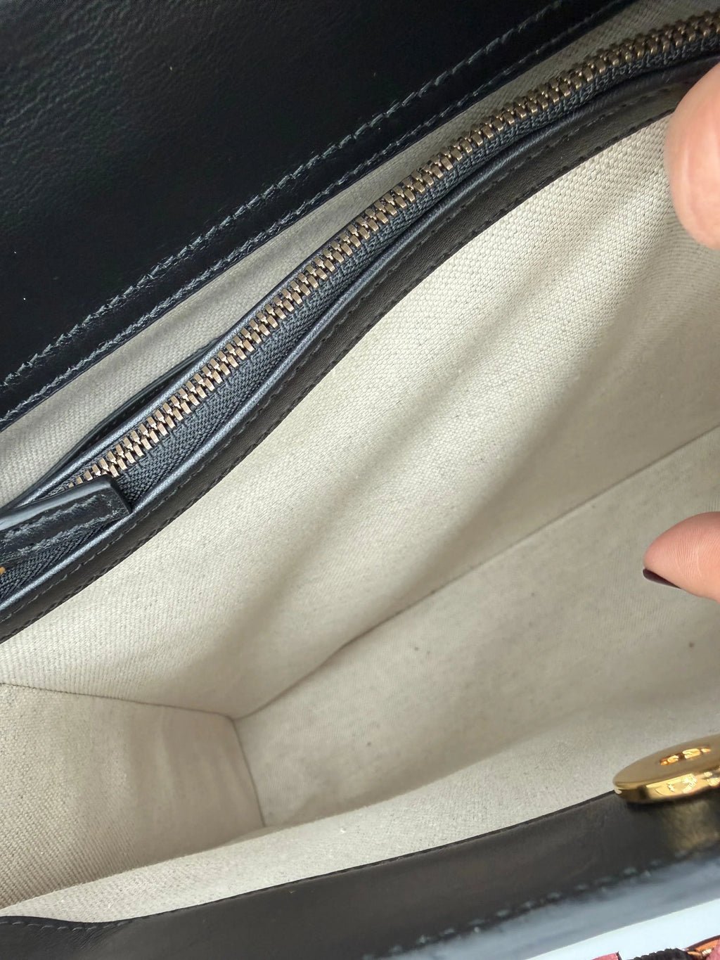 Gucci Diana in Velluto e Pelle a Rombi Nero e Grigio - Mercatino di Ninni