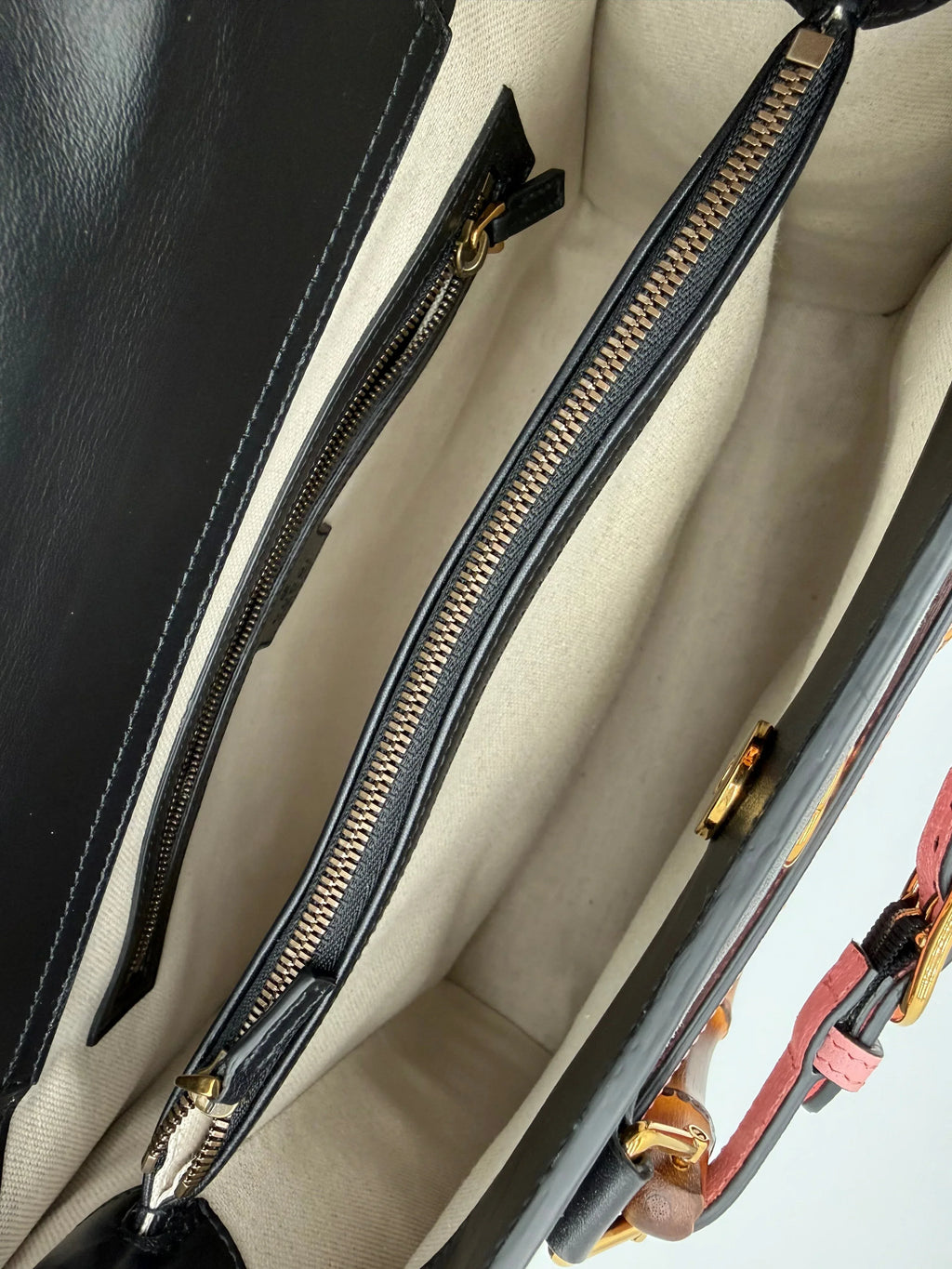 Gucci Diana in Velluto e Pelle a Rombi Nero e Grigio - Mercatino di Ninni