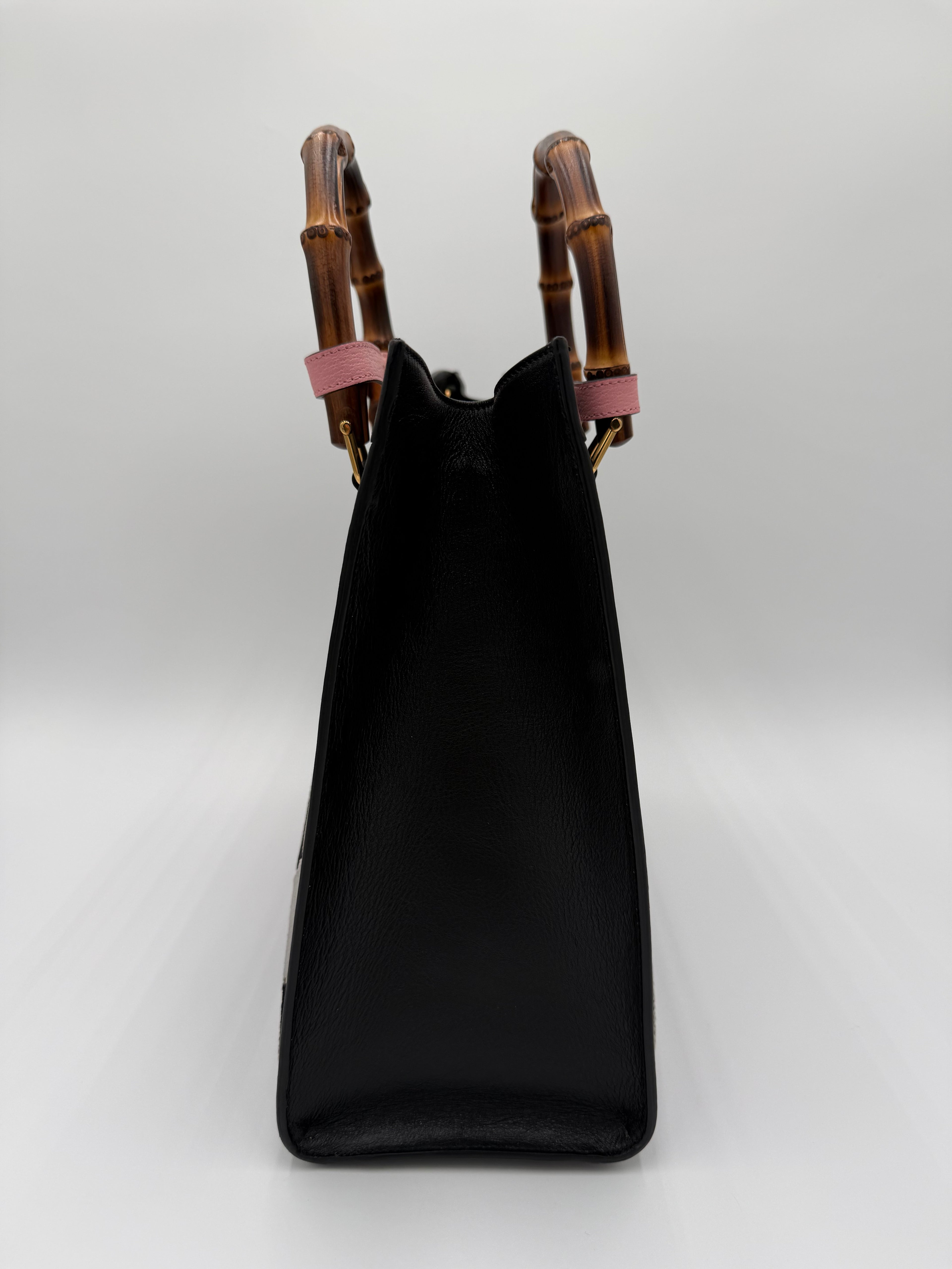 Gucci Diana in Velluto e Pelle a Rombi Nero e Grigio - Mercatino di Ninni