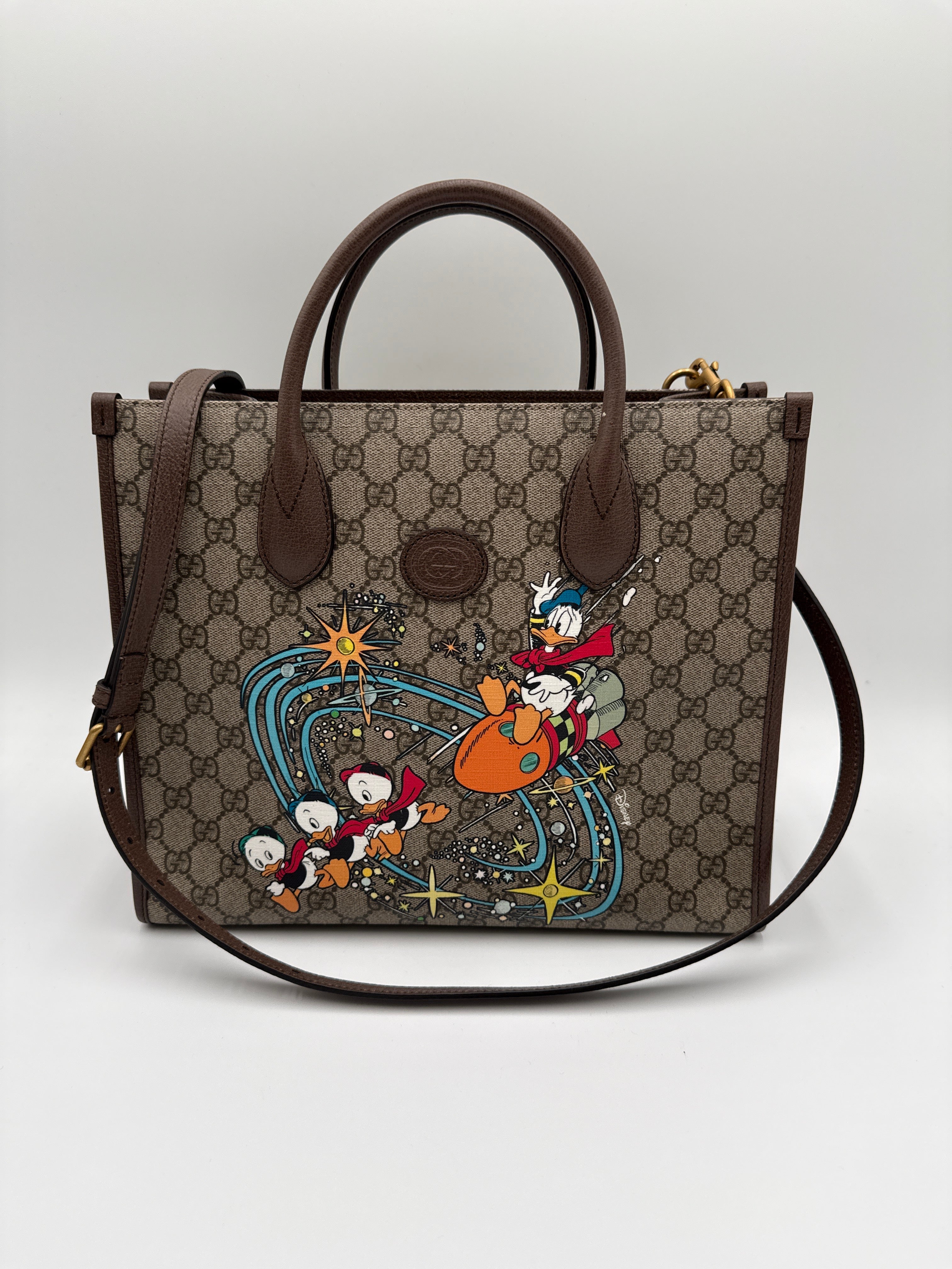 Gucci Disney Borsa Tote Marrone Gucci