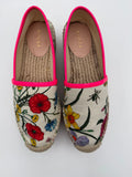 Gucci Flora Espadrillas in Tela e Pelle Fucsia - Mercatino di Ninni