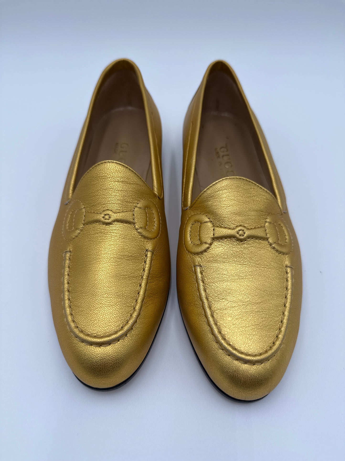 Gucci Horsebit  Mocassini Gold Vintage - Mercatino di Ninni