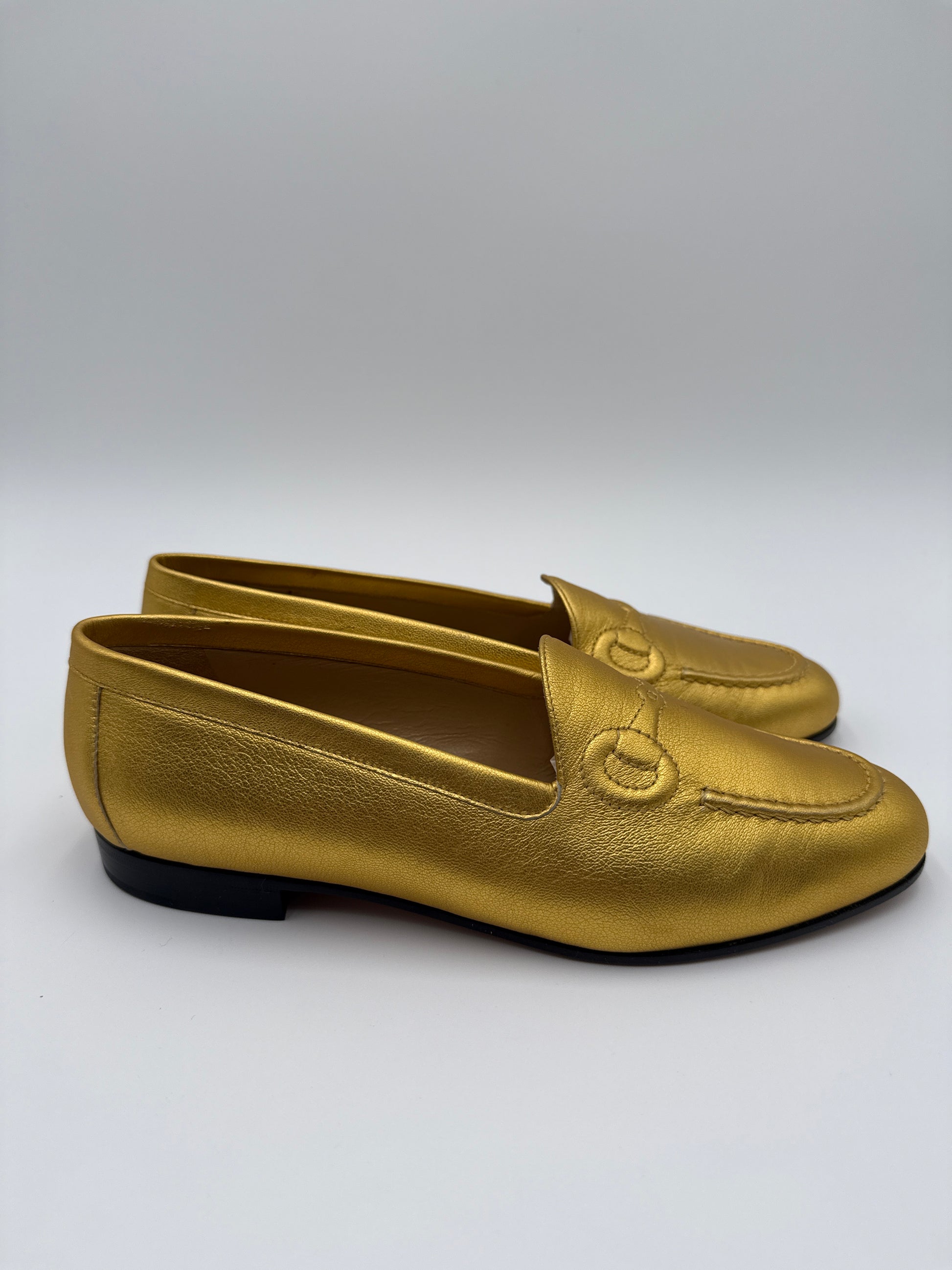 Gucci Horsebit  Mocassini Gold Vintage - Mercatino di Ninni