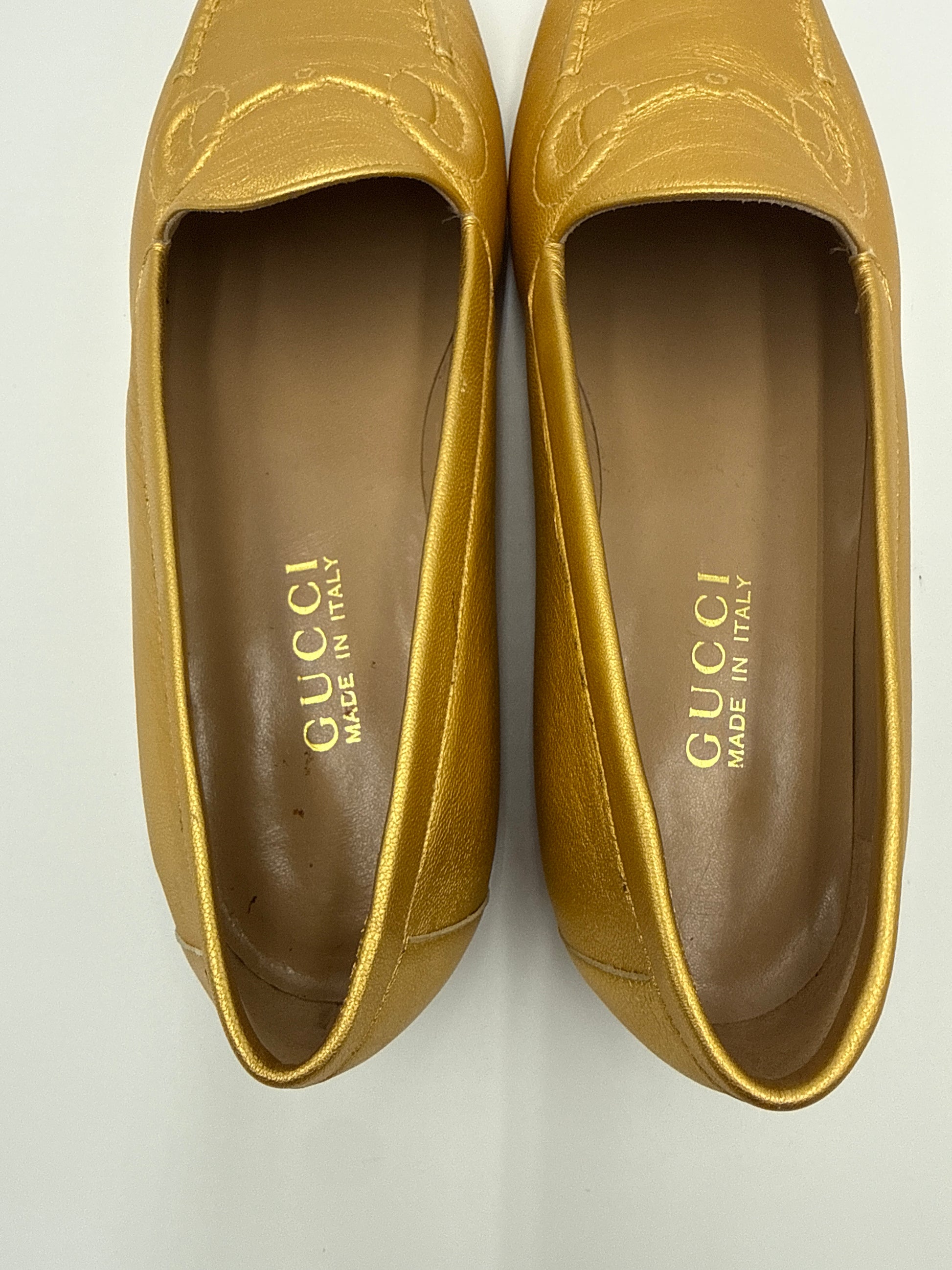 Gucci Horsebit  Mocassini Gold Vintage - Mercatino di Ninni